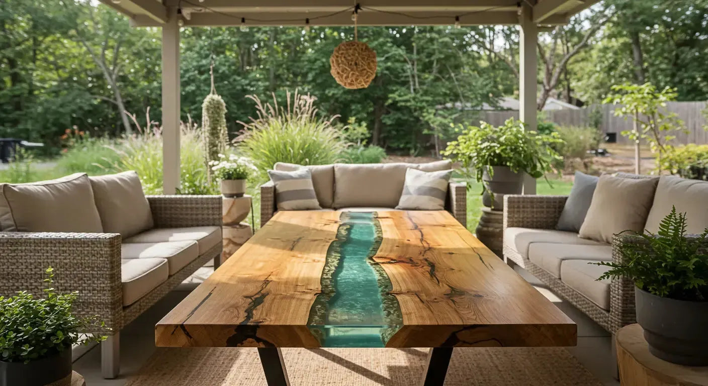 Can Epoxy Tables Be Used Outside? (What I’ve Learned the Hard Way)