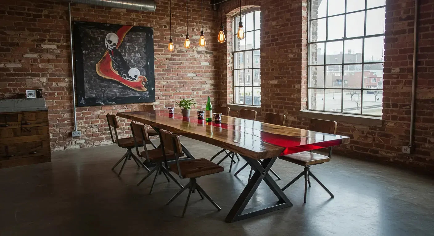 The Boldest Table I’ve Ever Made: My Red Epoxy River Table Experiment