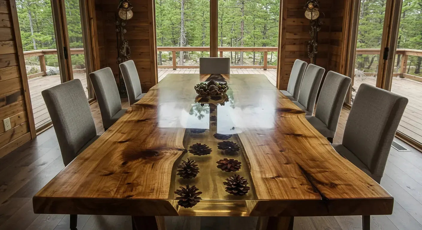 My Journey Creating a Pine Cone Epoxy Table