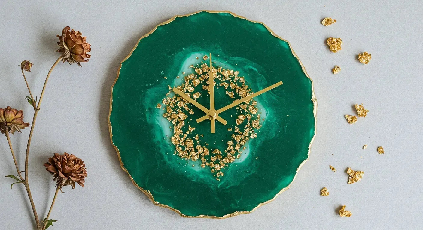 The Emerald Resin Clock That Made Me Rethink My Color Palette Entirely