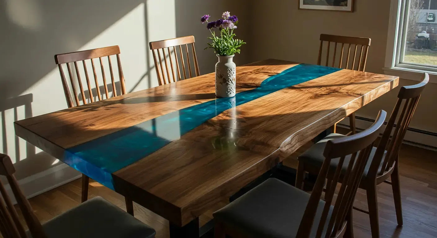 Epoxy vs. Glass Table Tops: What I Chose and Why It Made a Big Difference