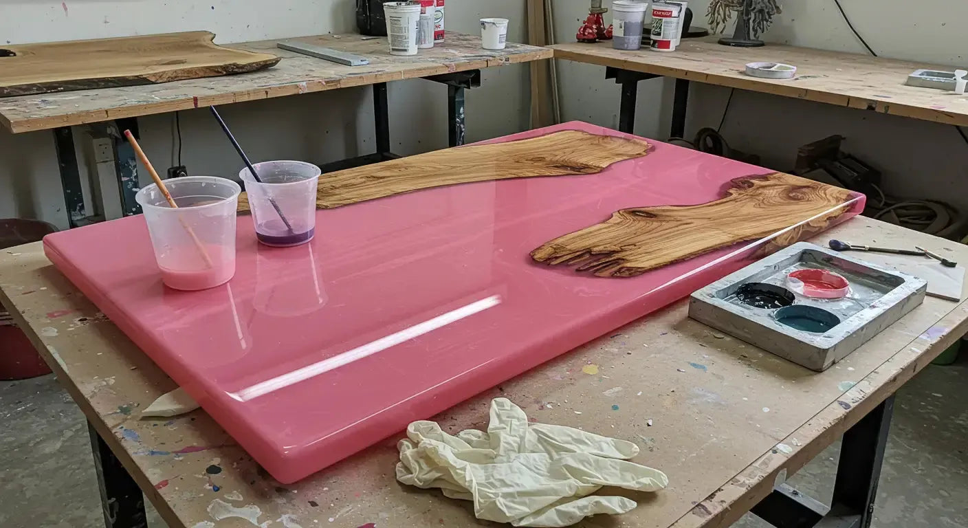 The Pink Epoxy Table I Wasn’t Sure About (But Now Everyone Talks About)