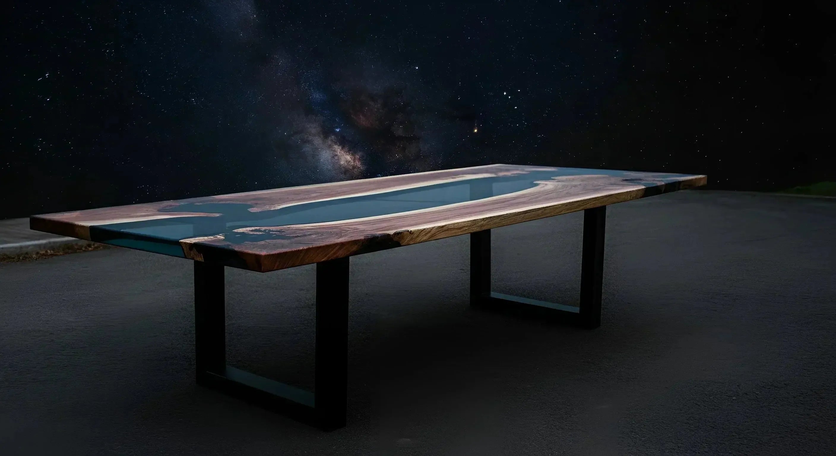 This Epoxy Table Collection Battles Light Pollution