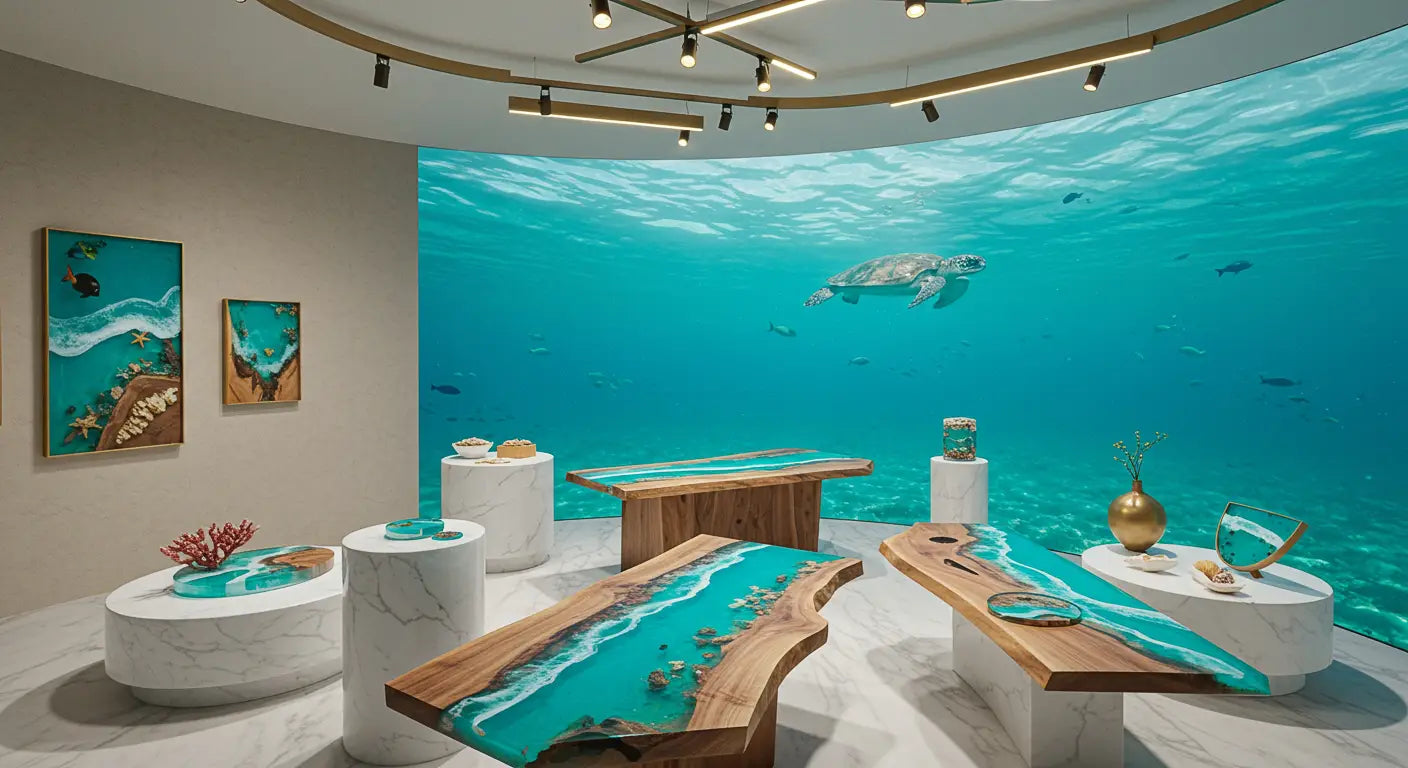 Ocean Resin Art | Epoxy Ocean Waves & Coastal Resin Designs