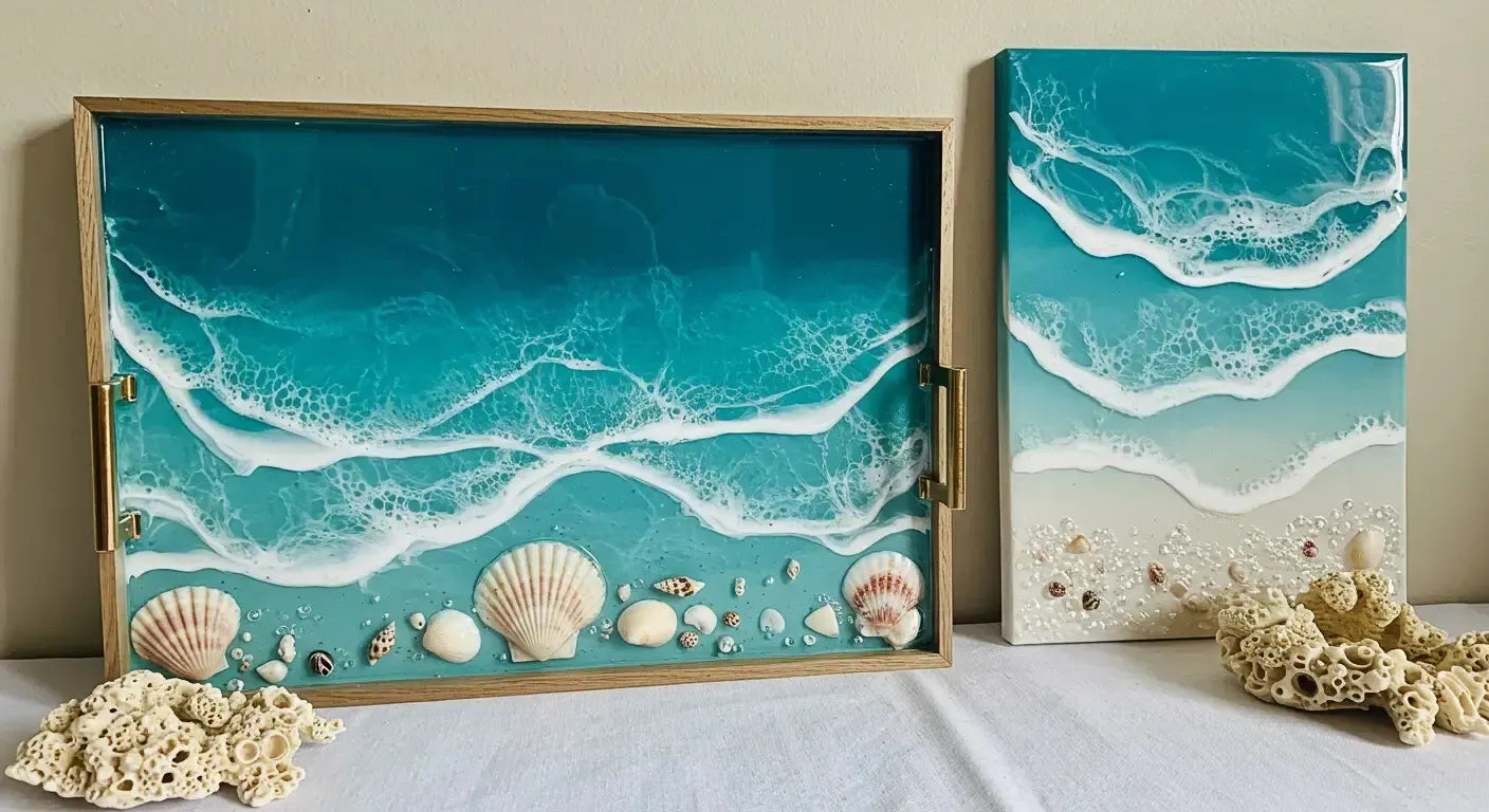 Epoxy Resin Ocean Heart