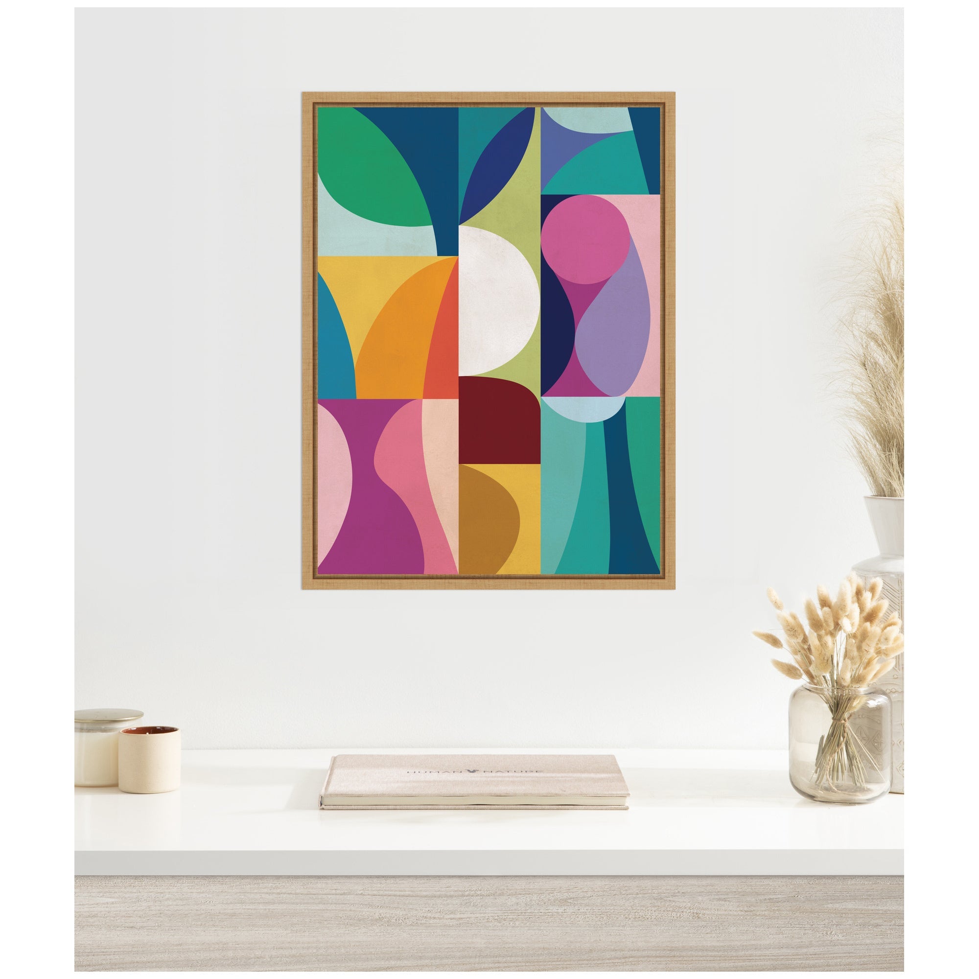 Abstract 01 by Rachel Lee Framed Canvas Wall Art Print