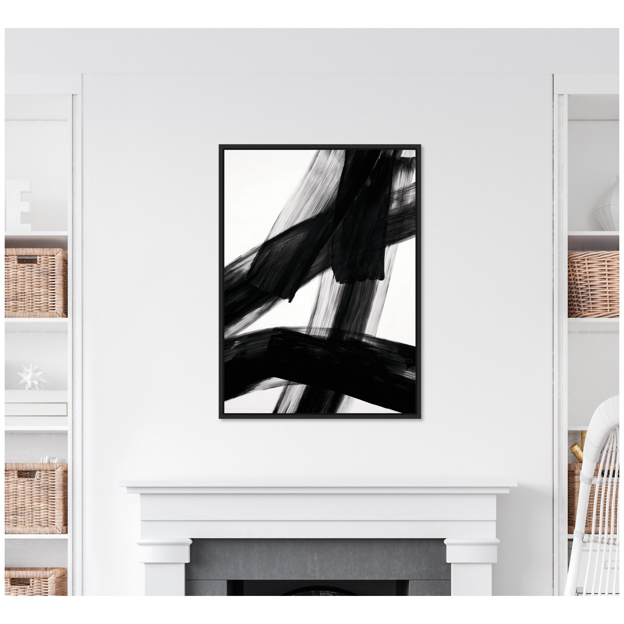 Black Mark No.
3 by Amy Lighthall Framed Canvas Wall Art Print