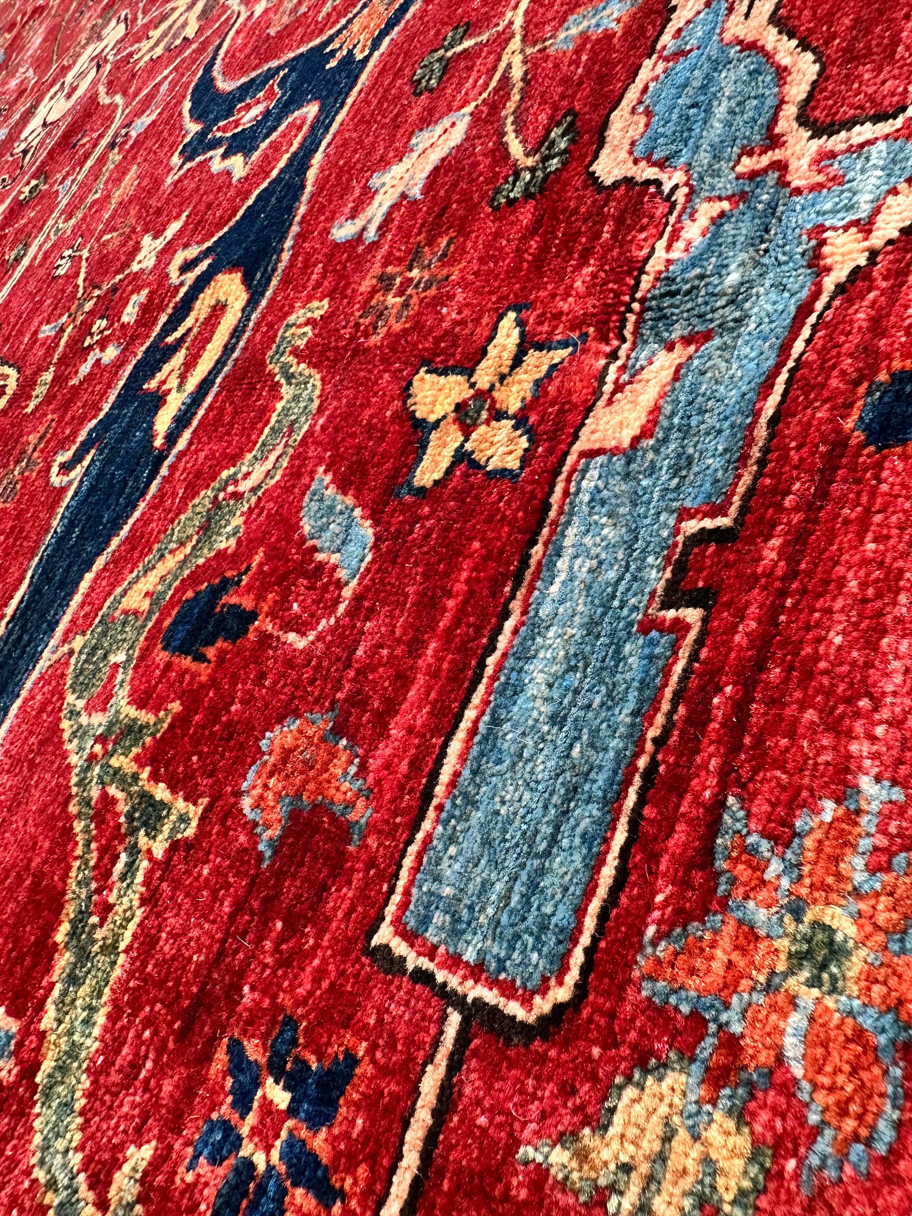 Hand-Knotted Afghani Bidjar Wool Rug – 9’x12’6” – Intricate Geometric & by Rugistan - product image 14 for Resin Society