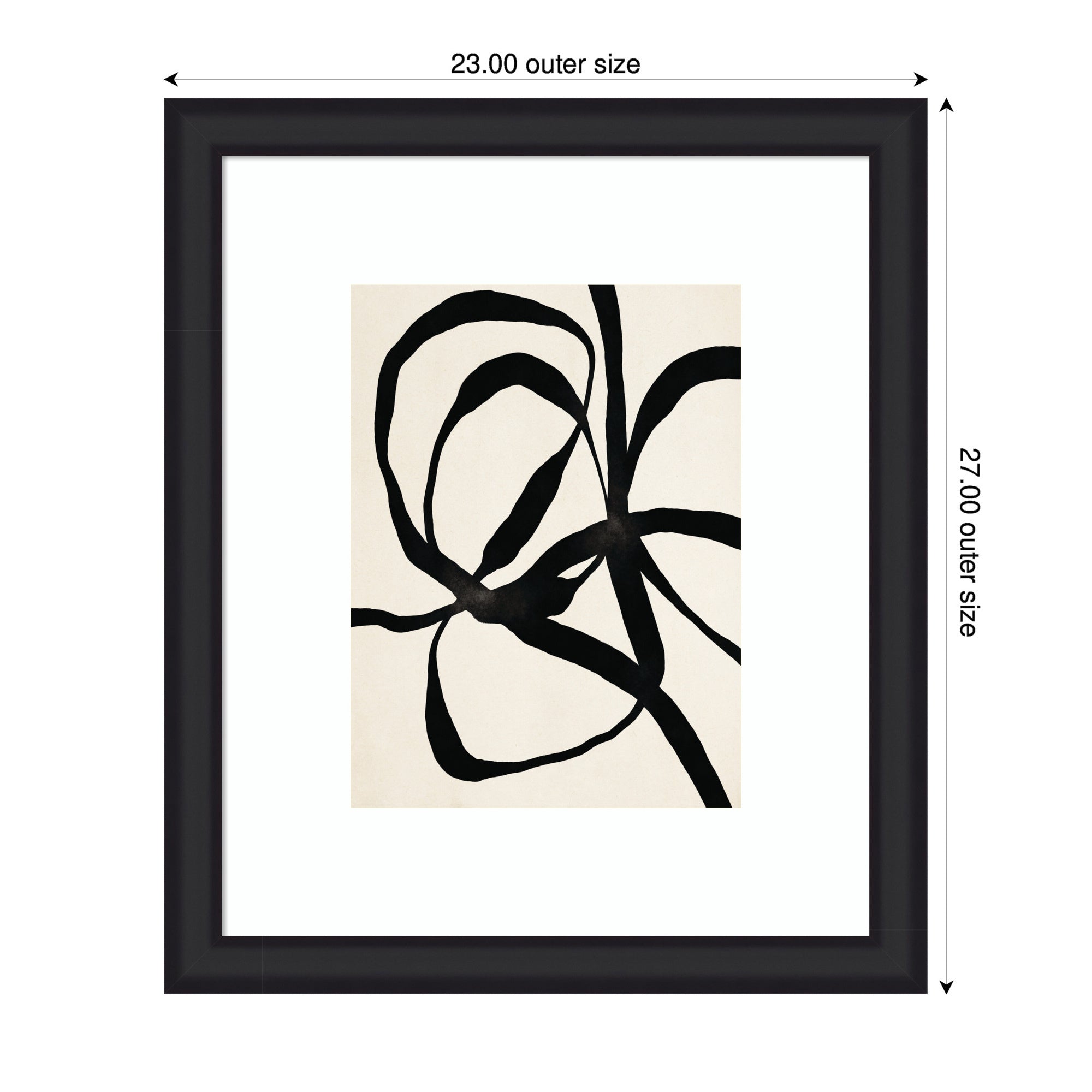 Framed Art Black Twist 1 by Alicia Bock