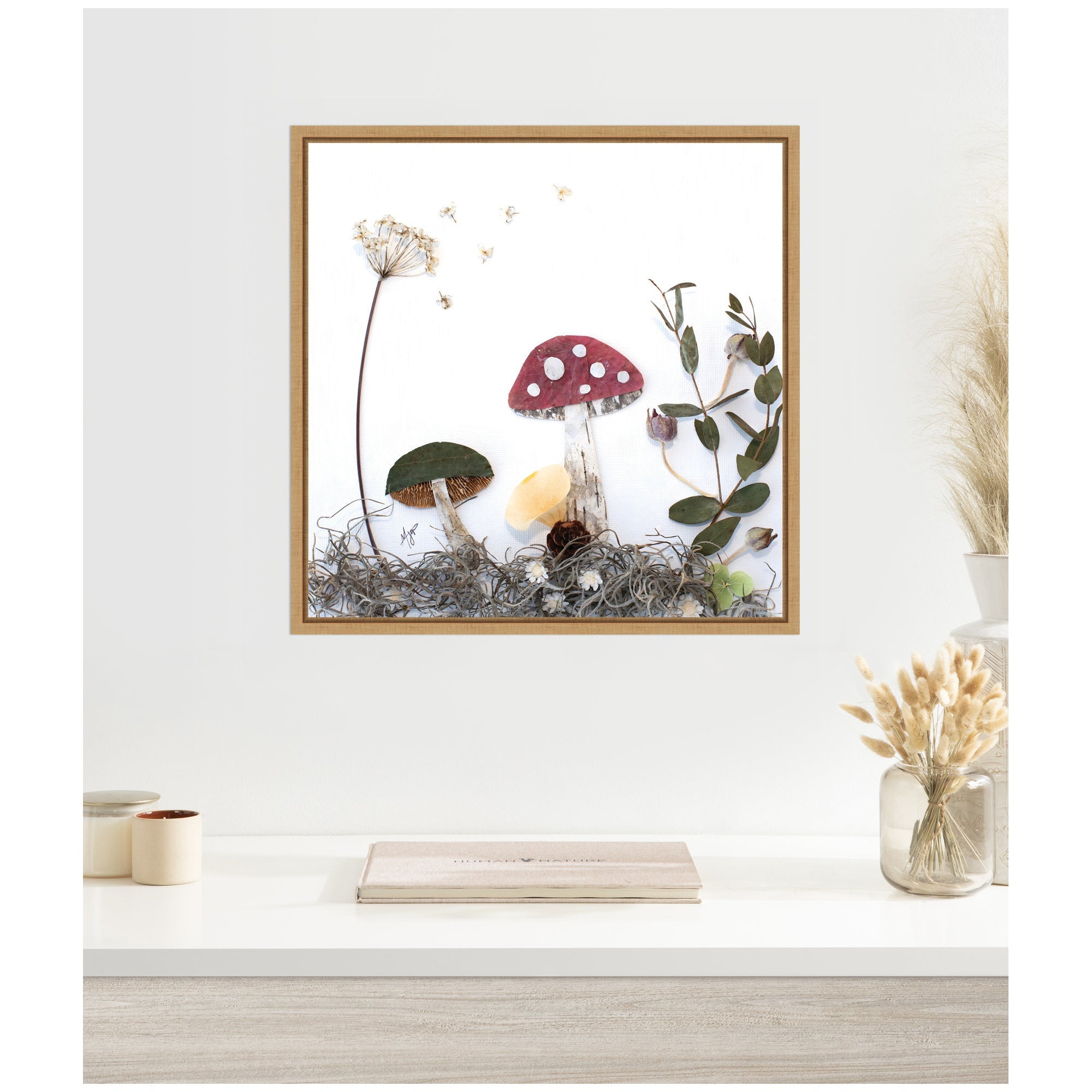Mushroom No.
2 by Madeline Jeppesen Framed Canvas Wall Art Print