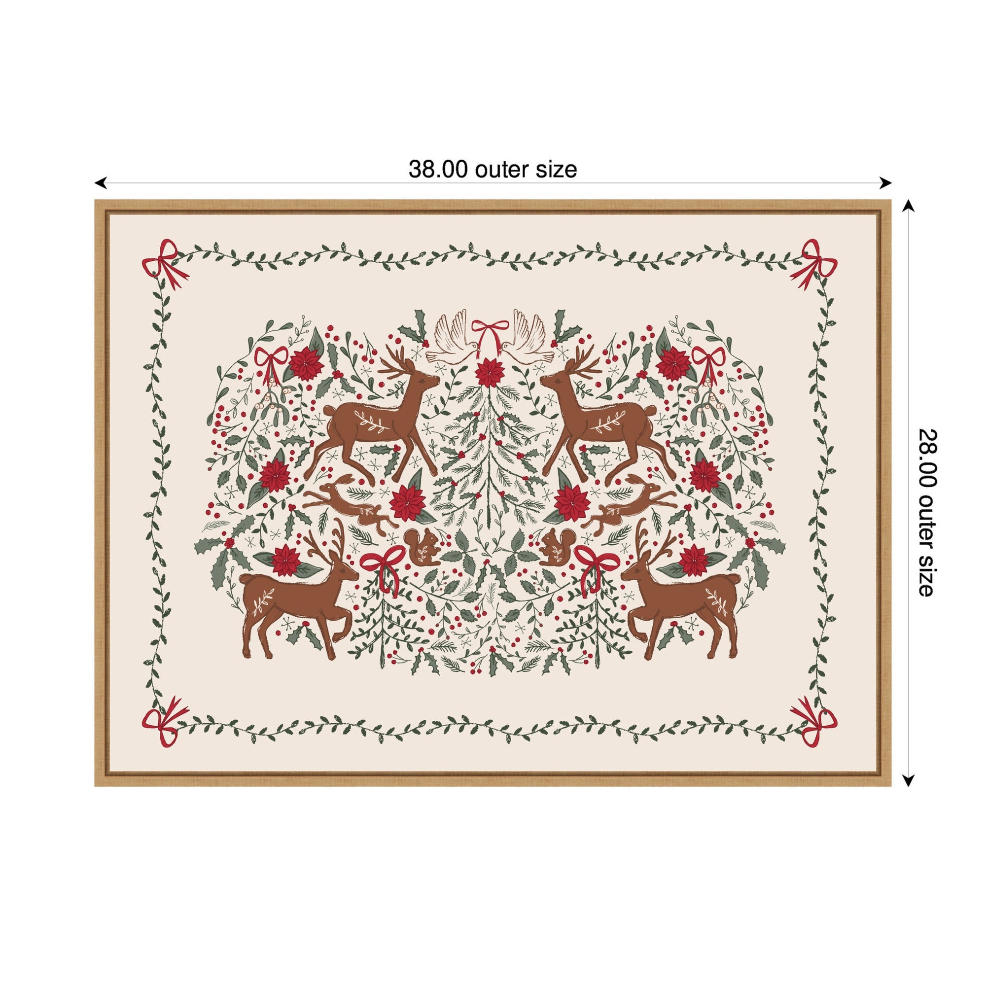 Sylvie Framed Canvas The Winter Woods by Vicky Yorke