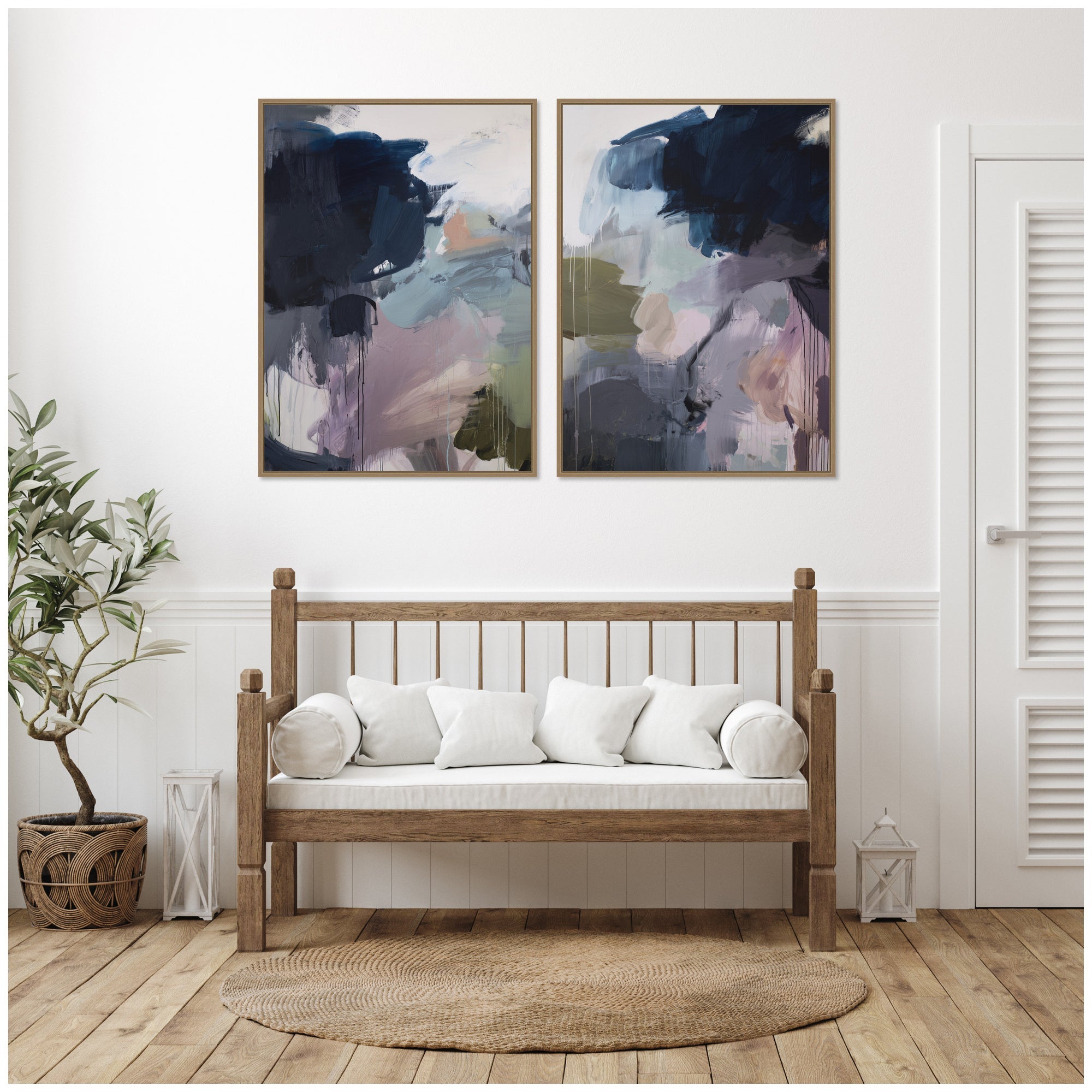 Under the Sky No.
1 & No.
2 2 Piece Framed Canvas Wall Art Set by Amy Lighthall