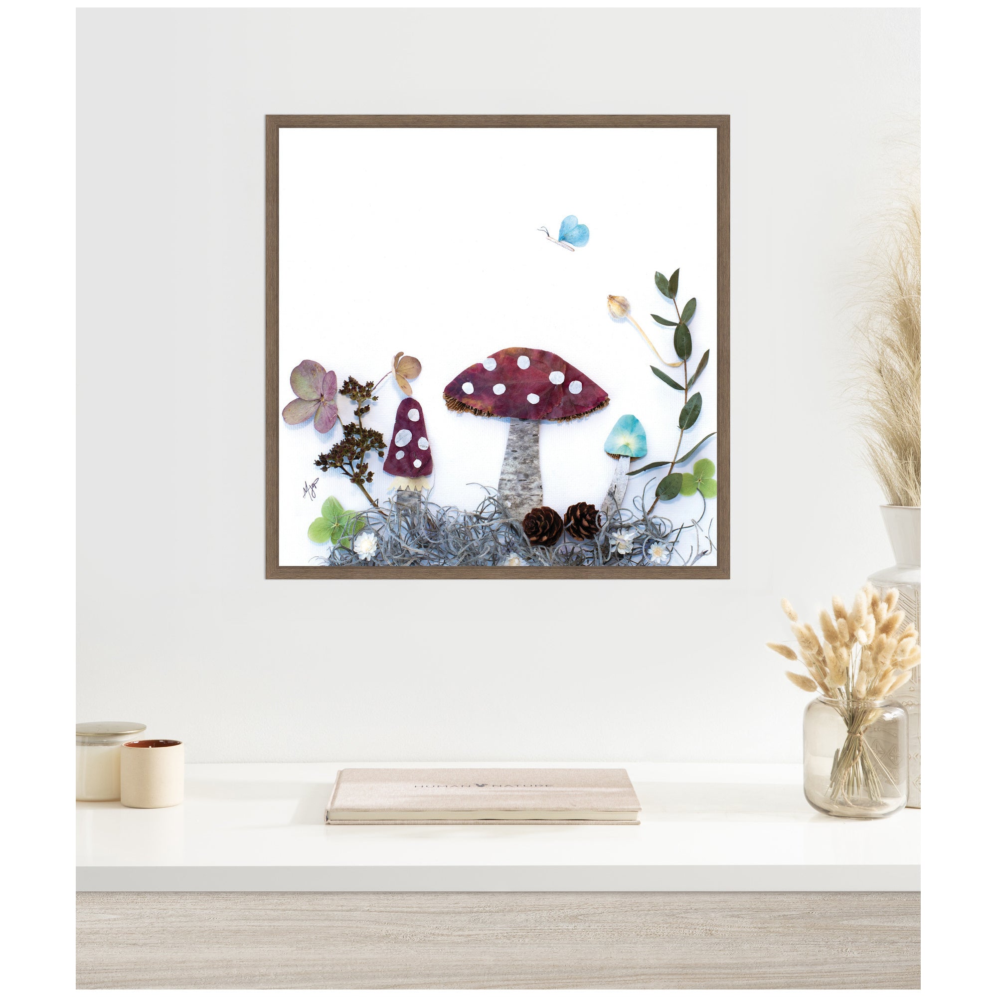 Mushroom No.
1 by Madeline Jeppesen Framed Canvas Wall Art Print