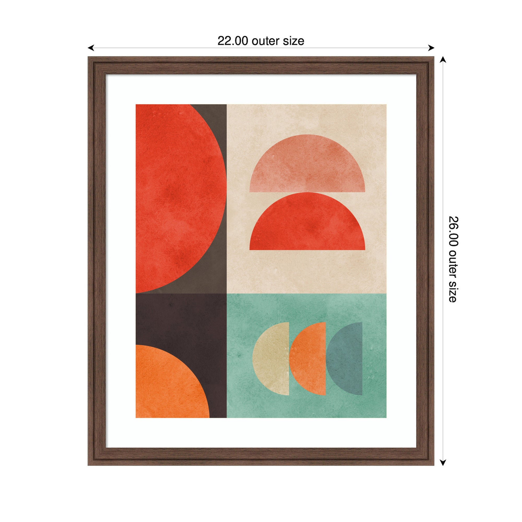 Circles in Harmony No.
11 by Vitor Costa Framed Wall Art Print