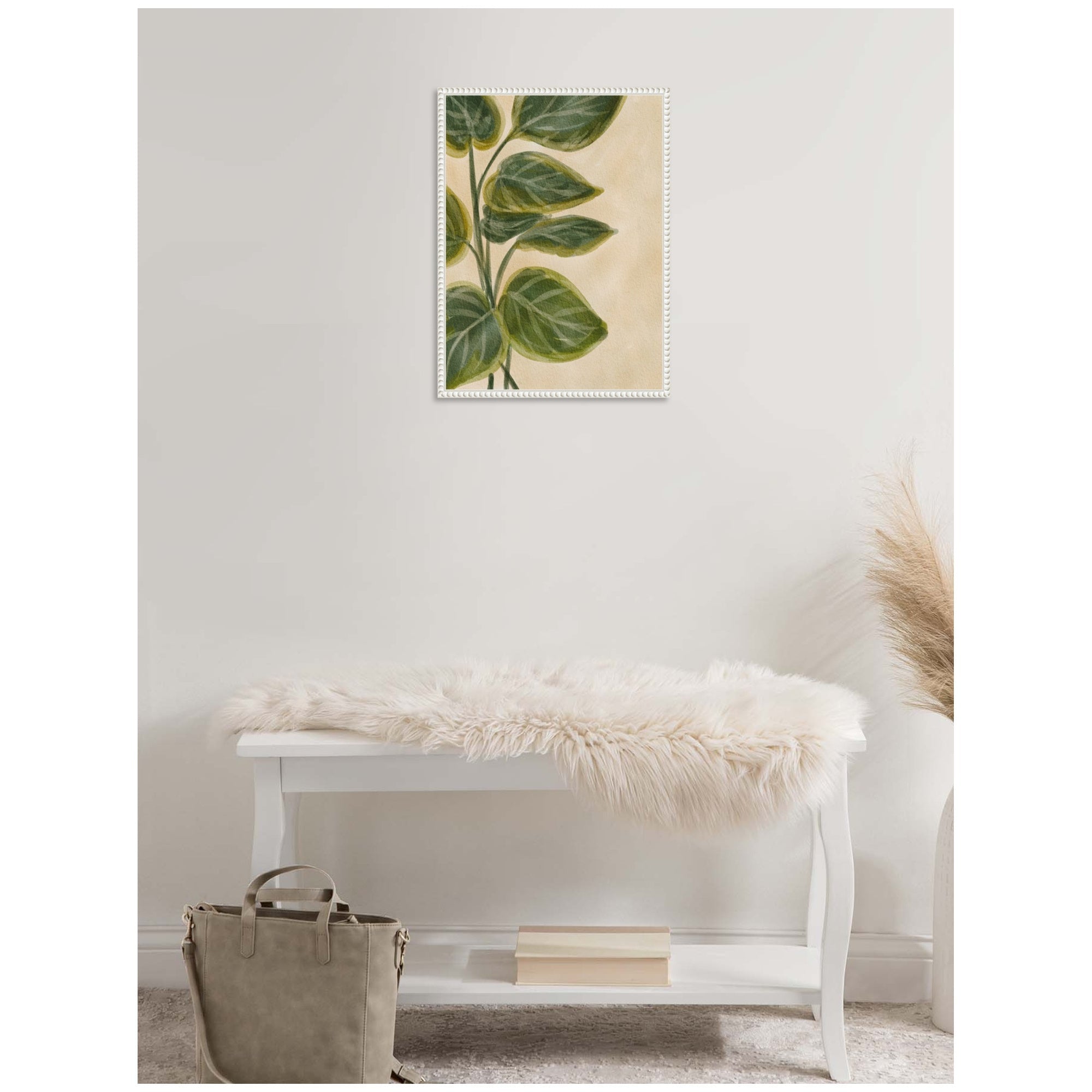Sylvie Green Foliage Framed Canvas by Nikita Jariwala