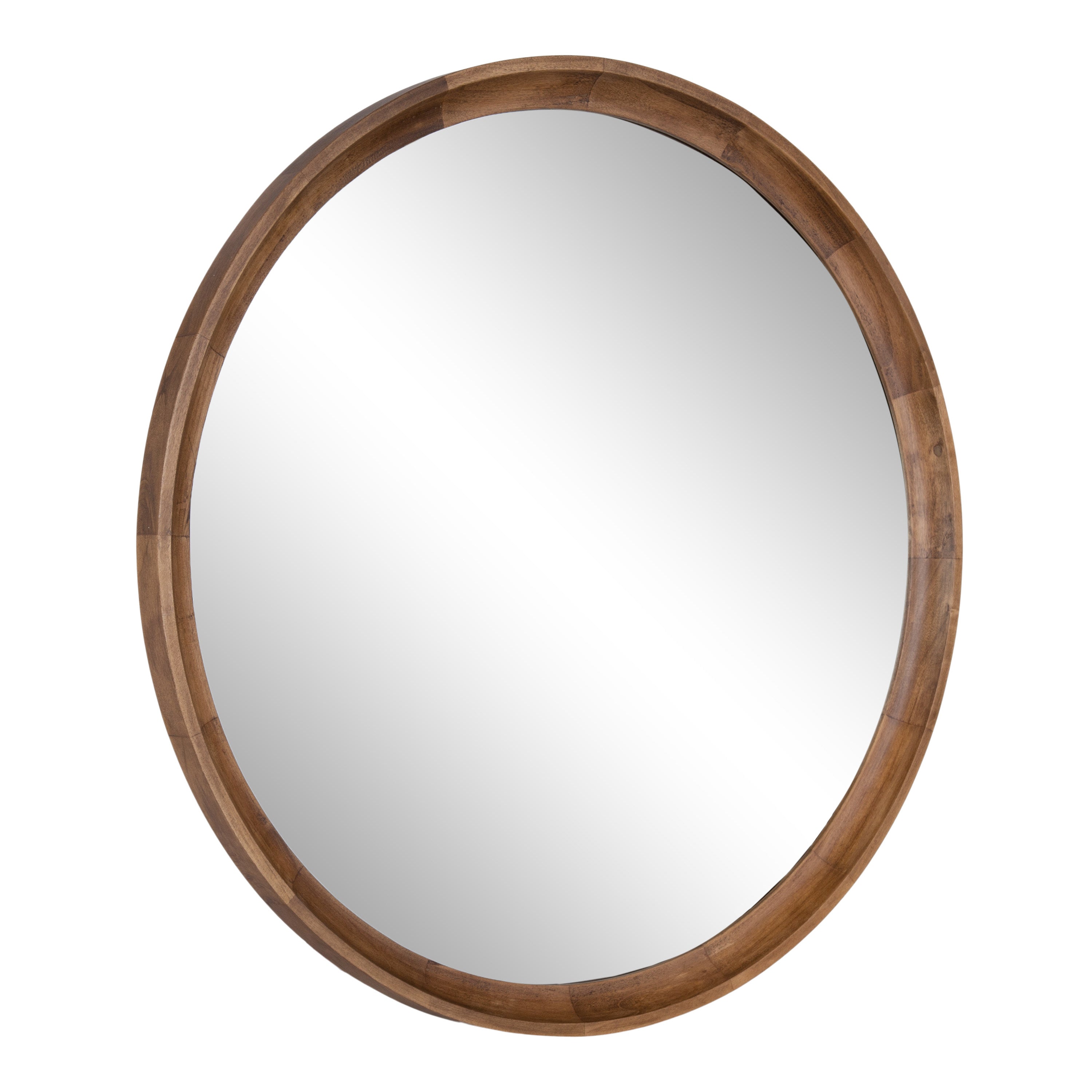 Hatherleigh Round Wood Wall Mirror