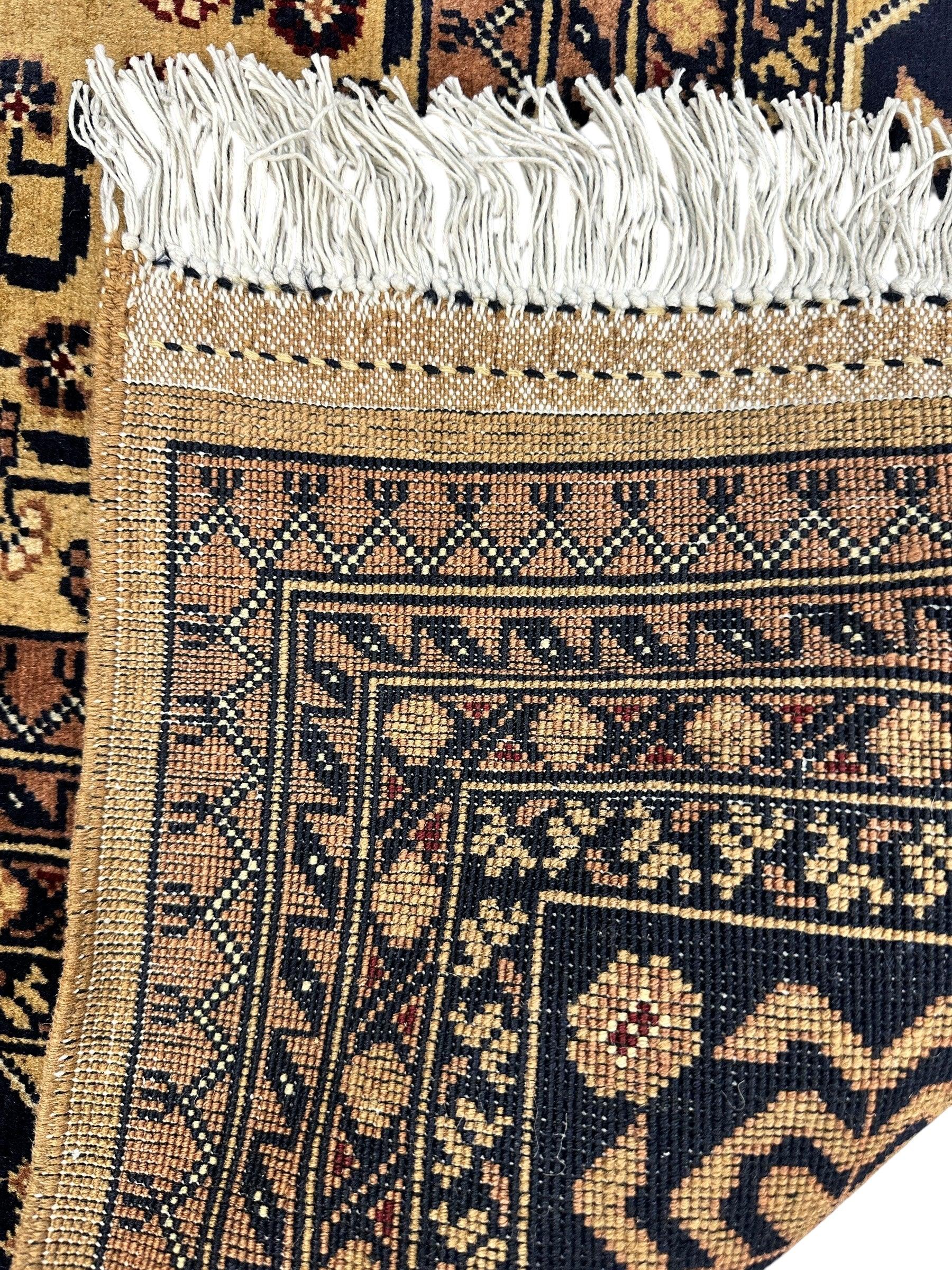 Hand-Knotted Afghan Bukhara Rug 8'4" x 11'10" - Wool, Geometric Patterns by Rugistan - product image 5 for Resin Society