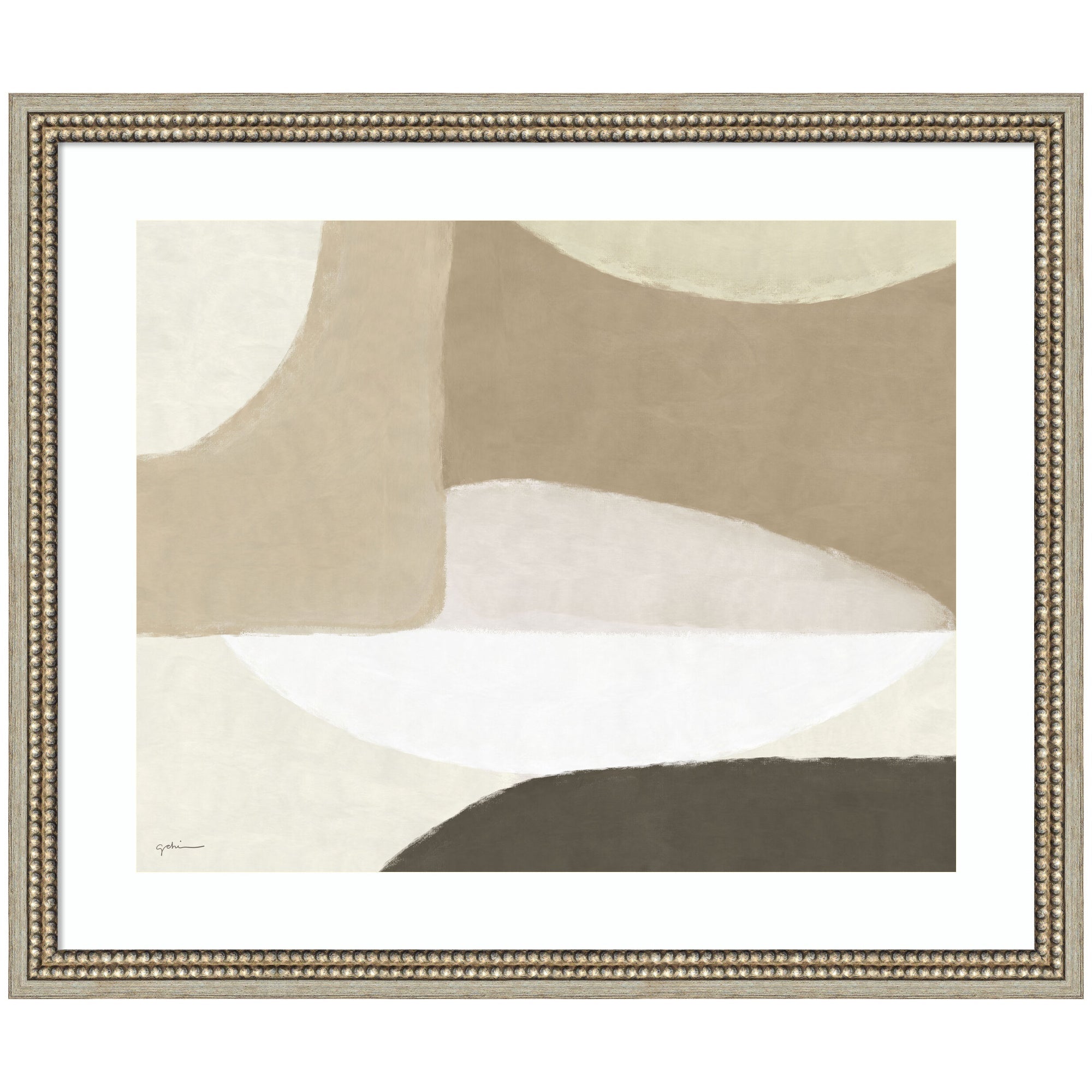 Abstract Neutral by Gabrielly Guedes Framed Wall Art Print
