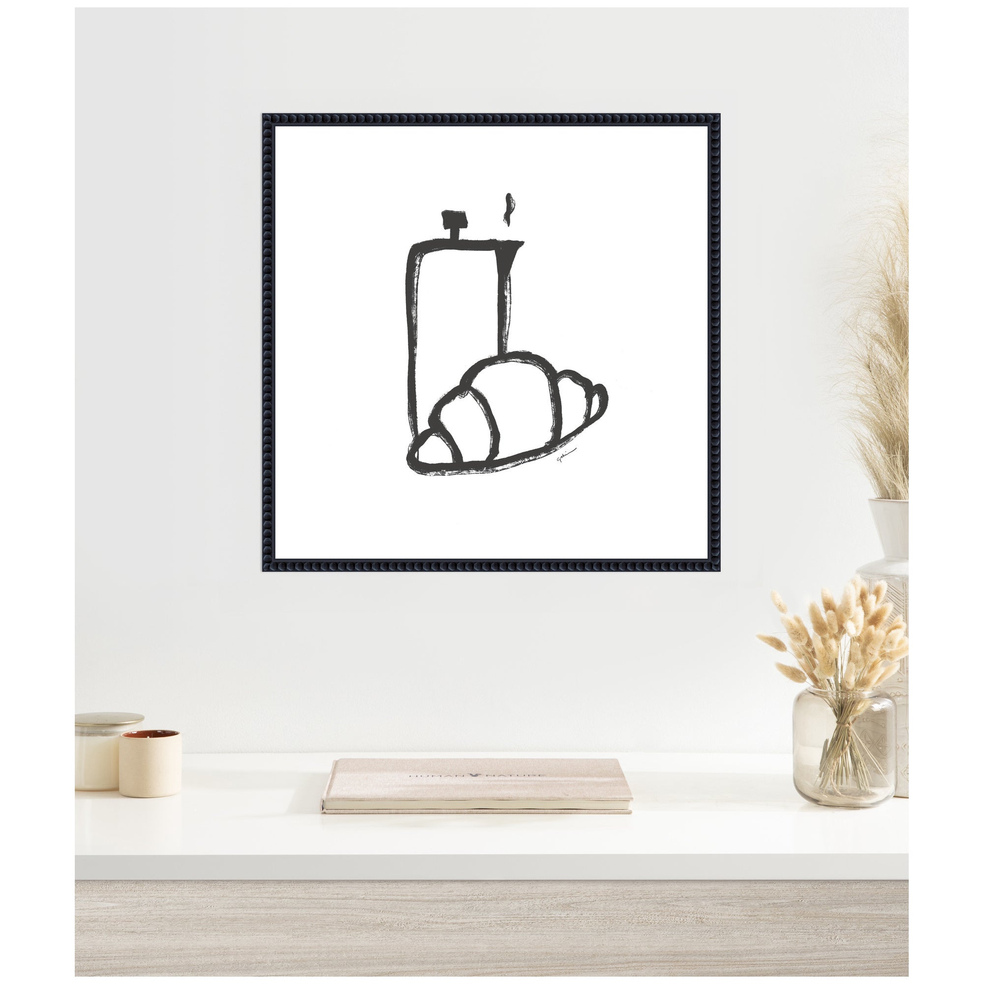 Breakfast Club No.
2 by Gabrielly Guedes Framed Canvas Wall Art Print