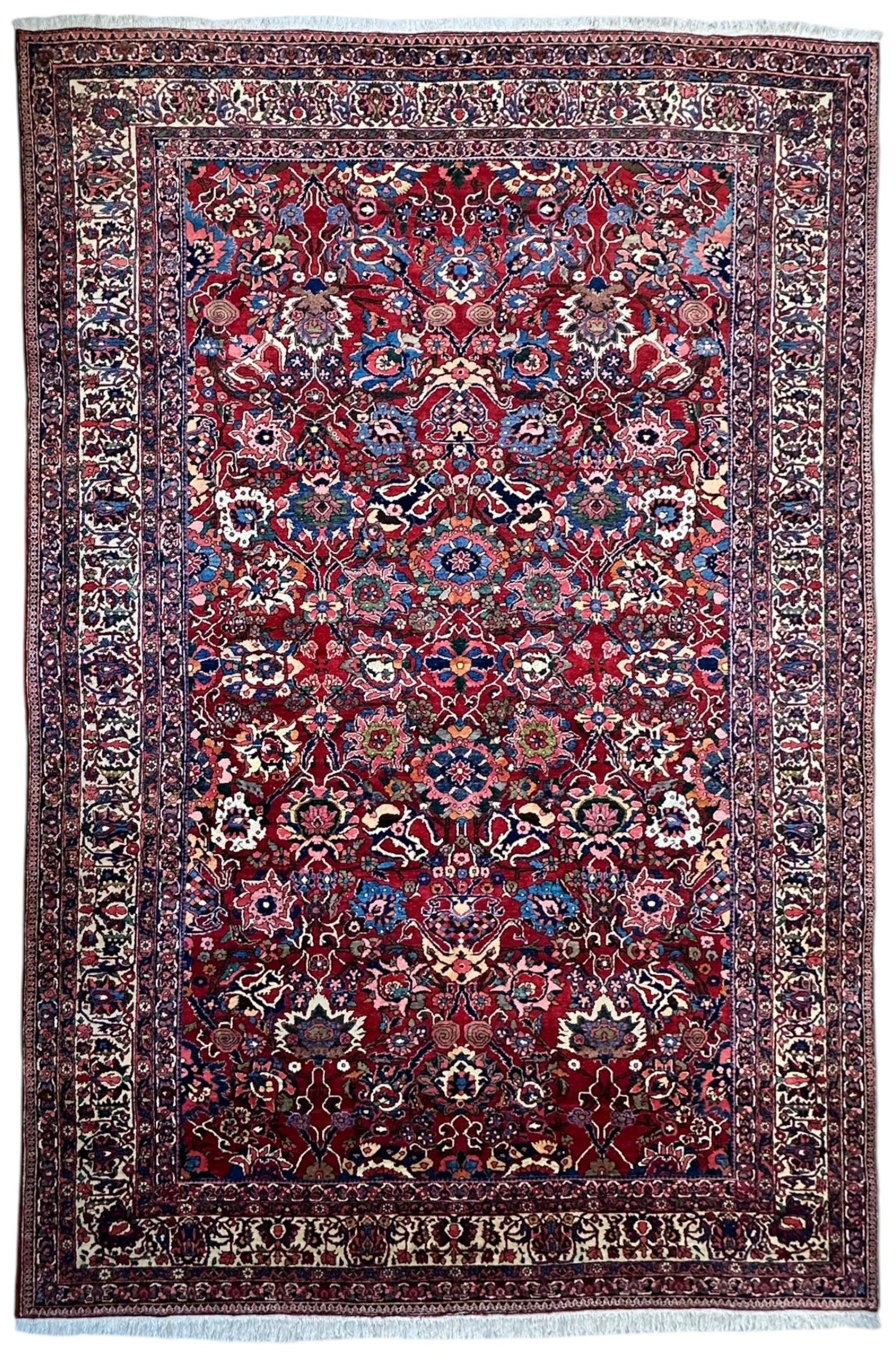 Antique Persian Bakhtiari Rug – Timeless Masterpiece 8'6" x 13'2" by Rugistan - main product image for Resin Society