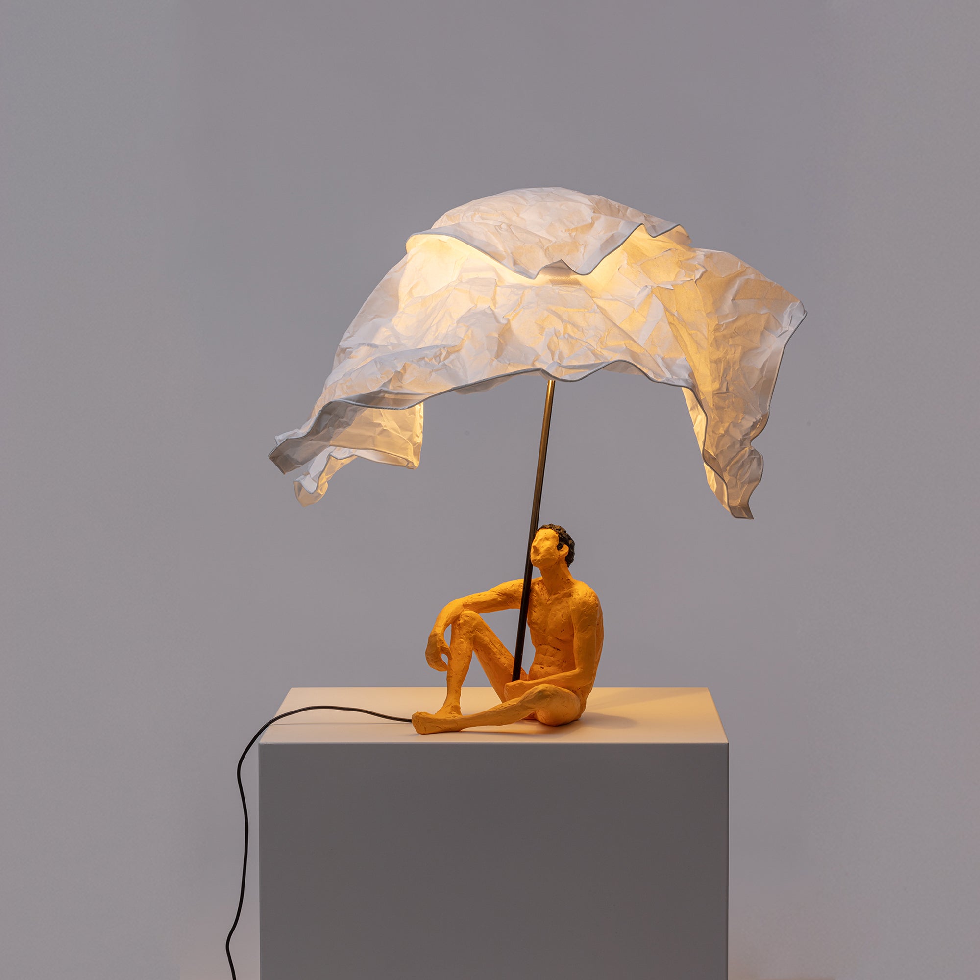 Love is a verb lamp Robi detail image - Resin Society