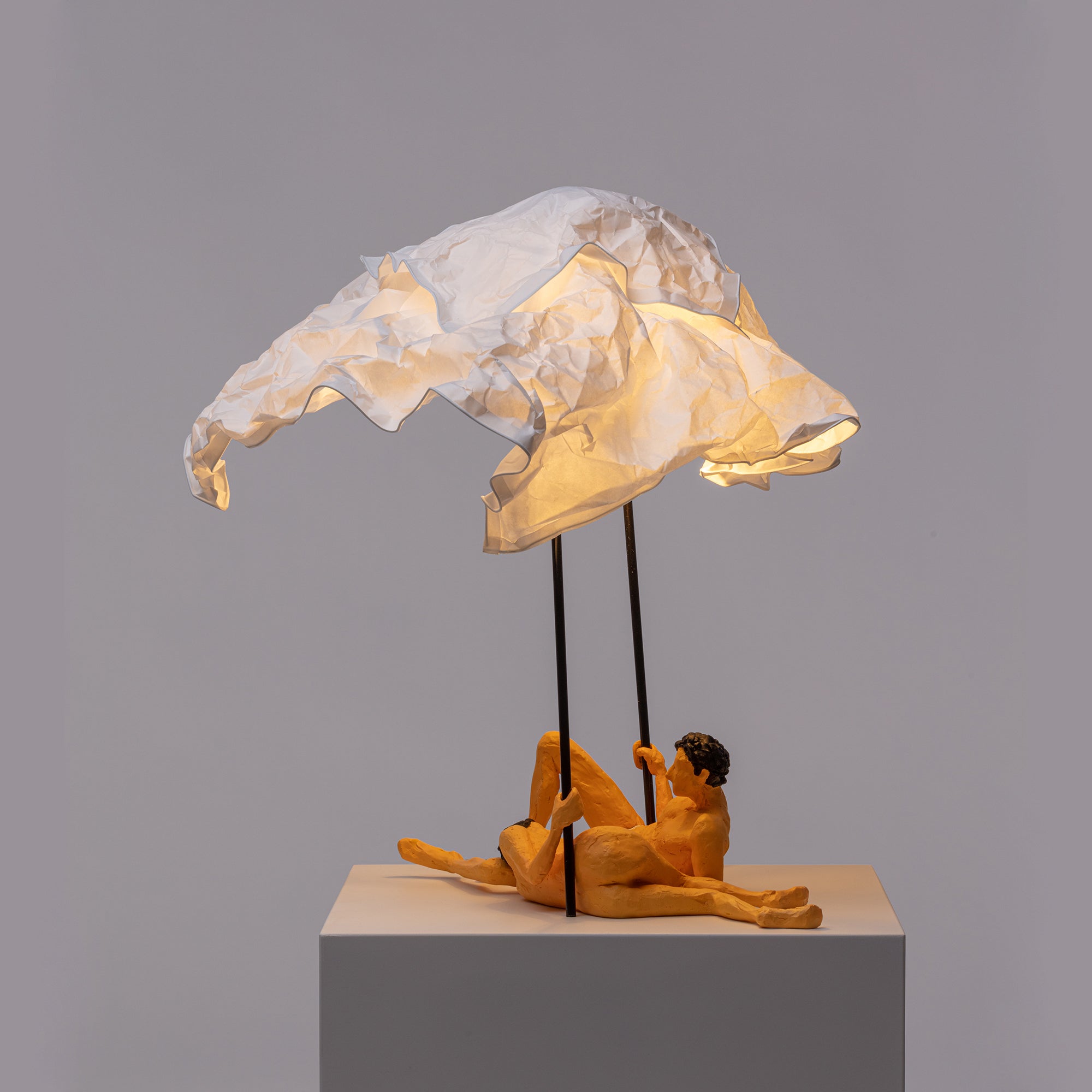 Love is a verb lamp Lea & Toni detail image - Resin Society
