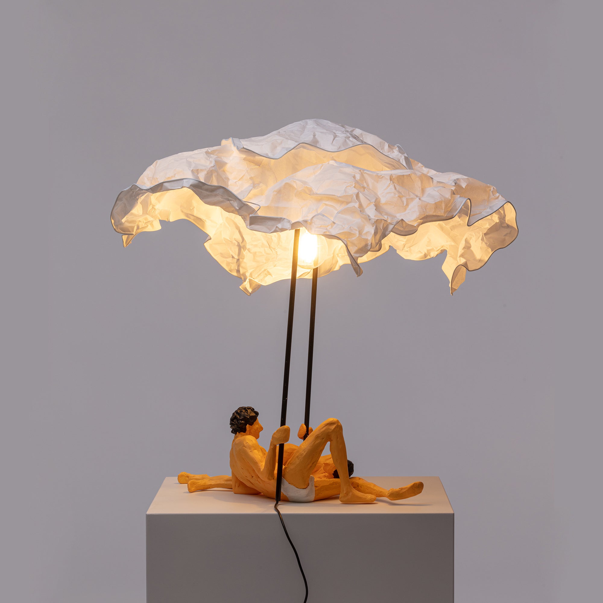 Love is a verb lamp Lea & Toni detail image - Resin Society