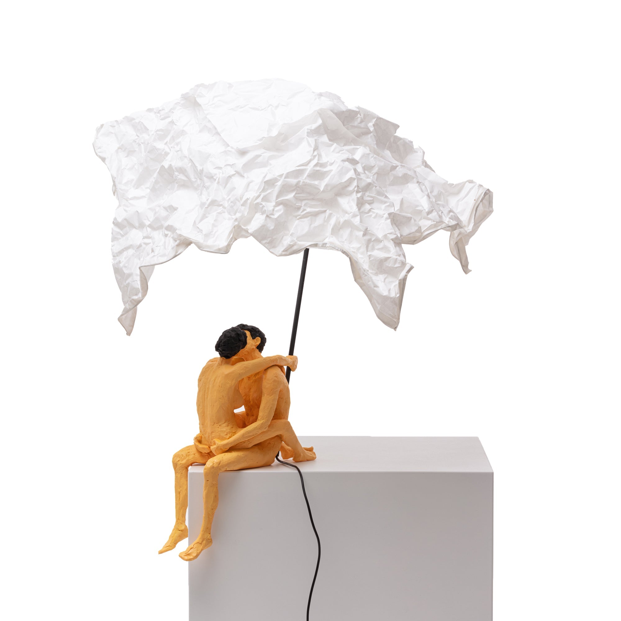 Love is a verb lamp Max & Roberta detail image - Resin Society