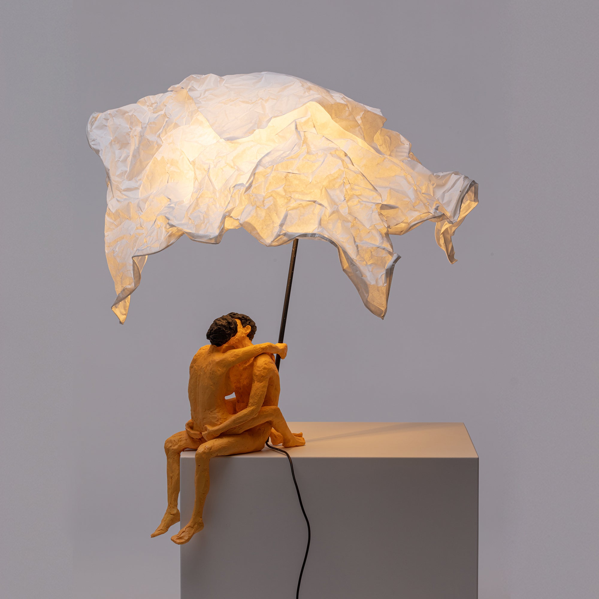 Love is a verb lamp Max & Roberta detail image - Resin Society