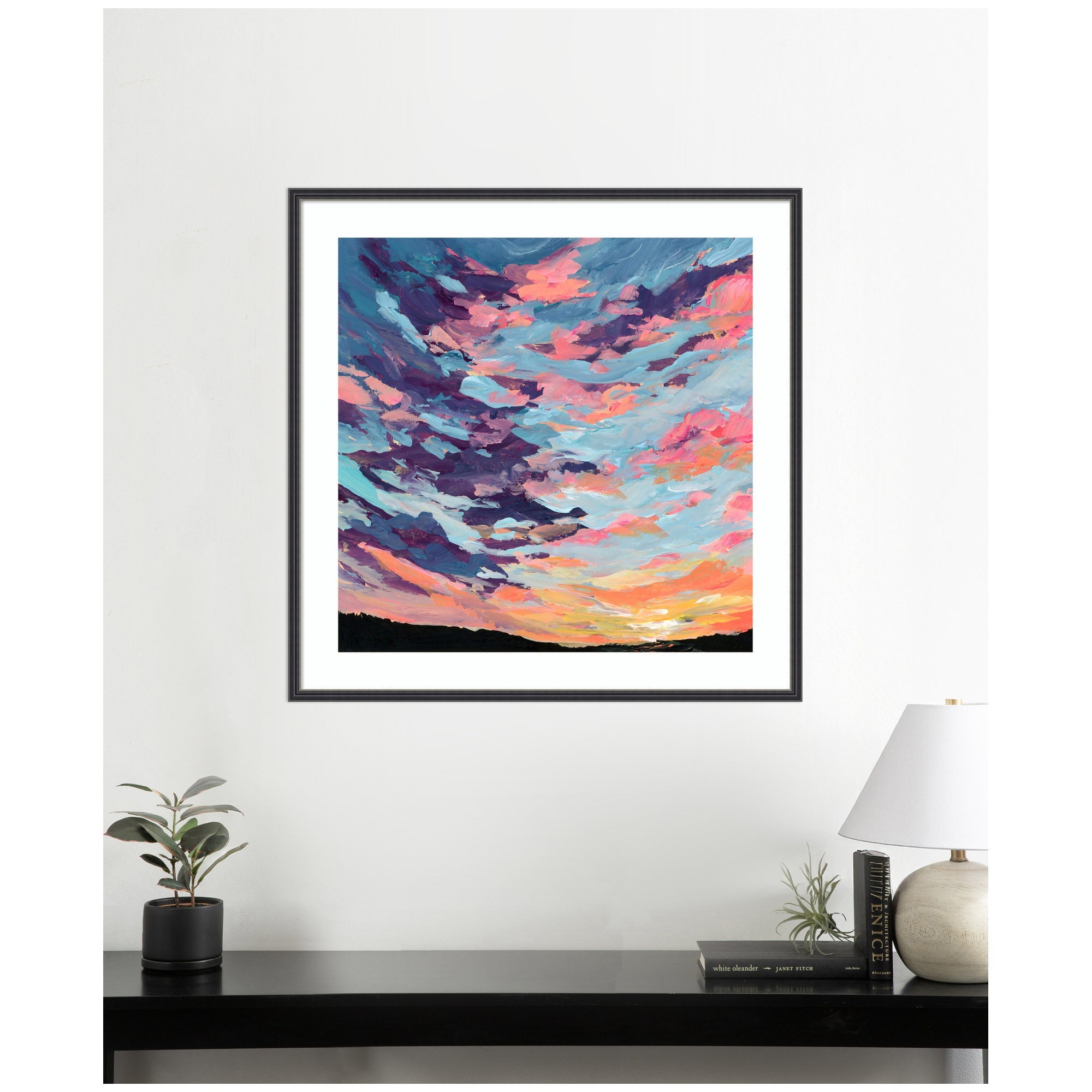 Framed Art Sunset Study by Emily Kenney
