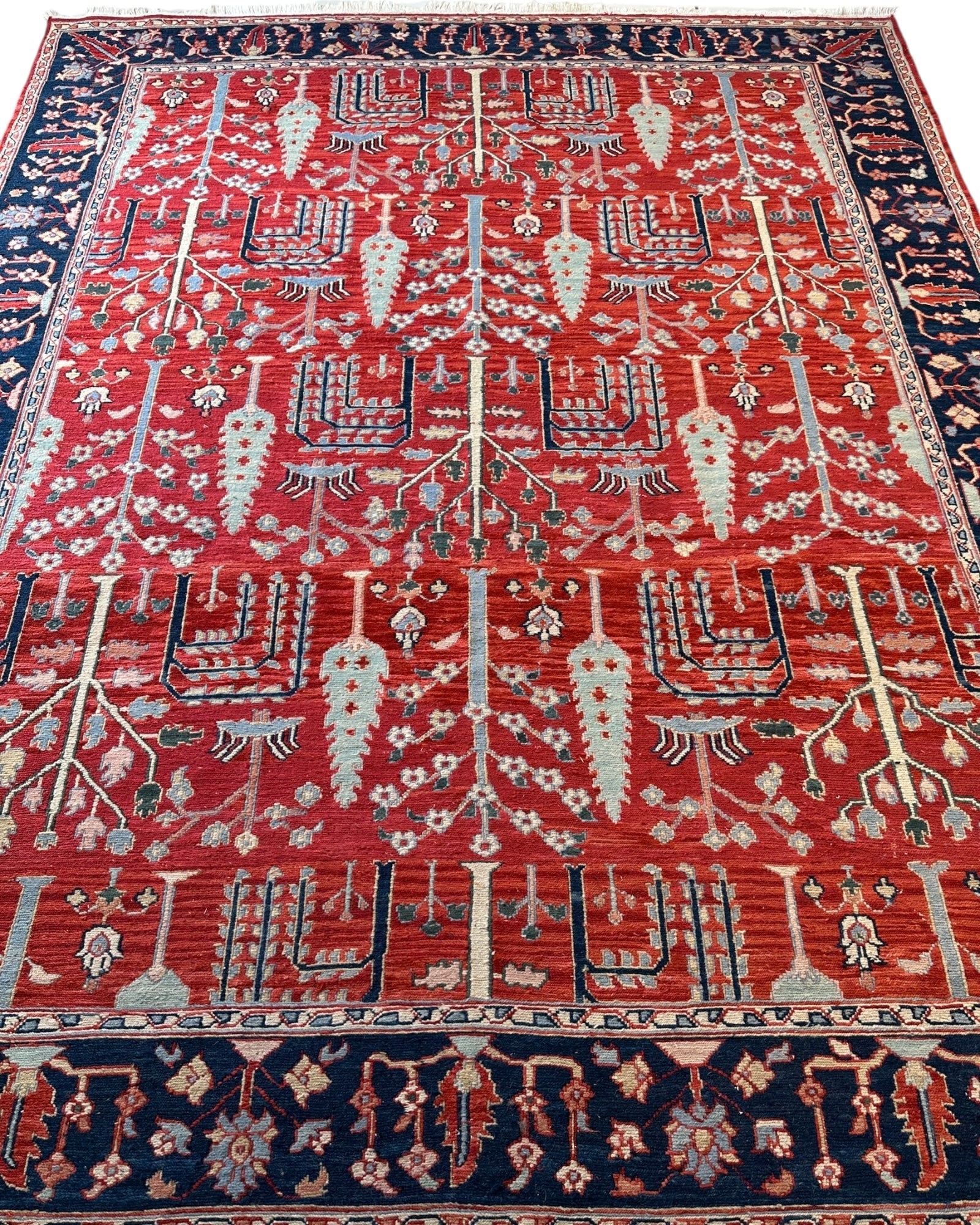 Handwoven Soumak Multicolor Wool Area Rug – 8’ x 10’ by Rugistan - product image 3 for Resin Society