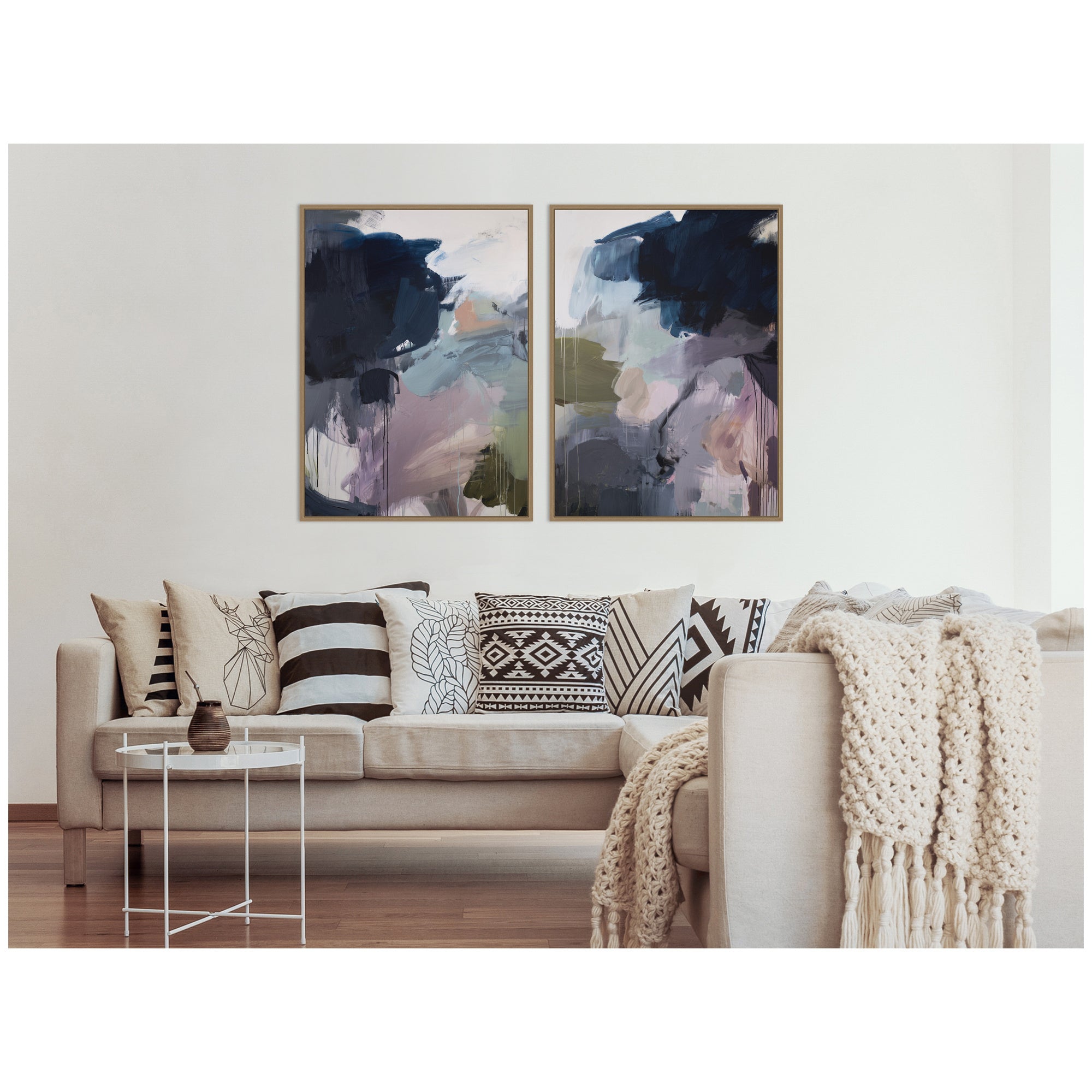 Under the Sky No.
1 & No.
2 2 Piece Framed Canvas Wall Art Set by Amy Lighthall