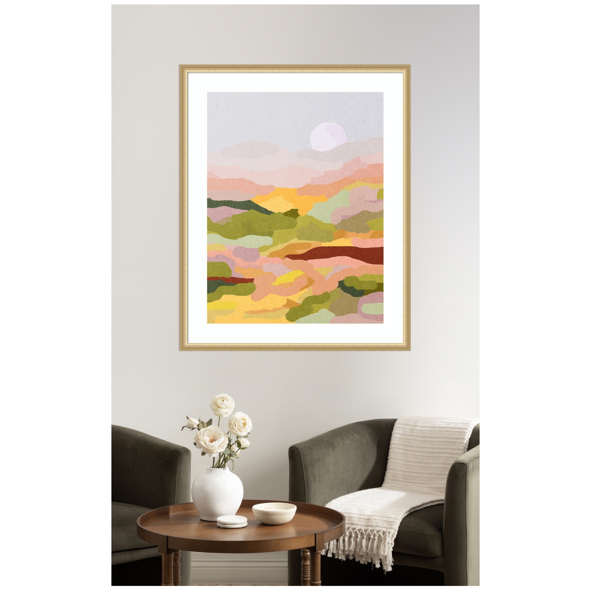 Framed Art Beautiful Landscape by July Art Prints