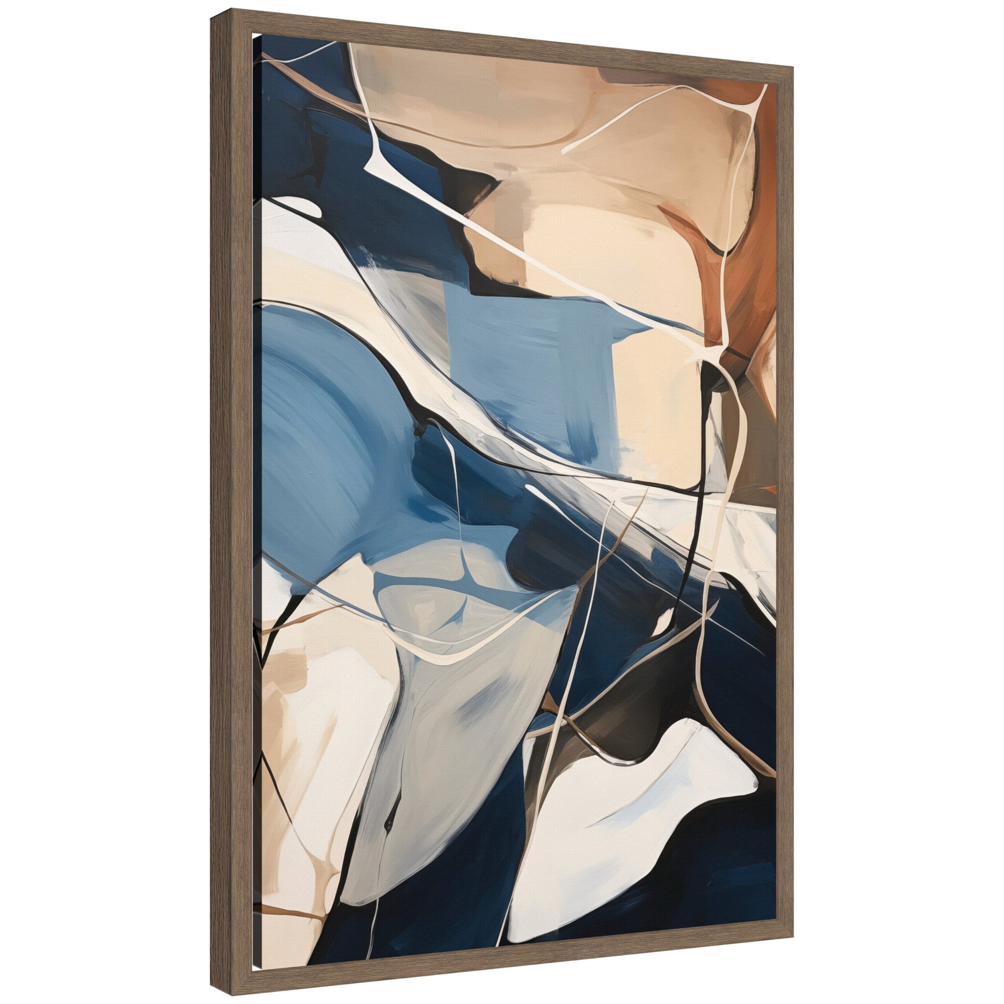 Abstract Fluid Movement by The Creative Bunch Studio Framed Canvas Wall Art Print