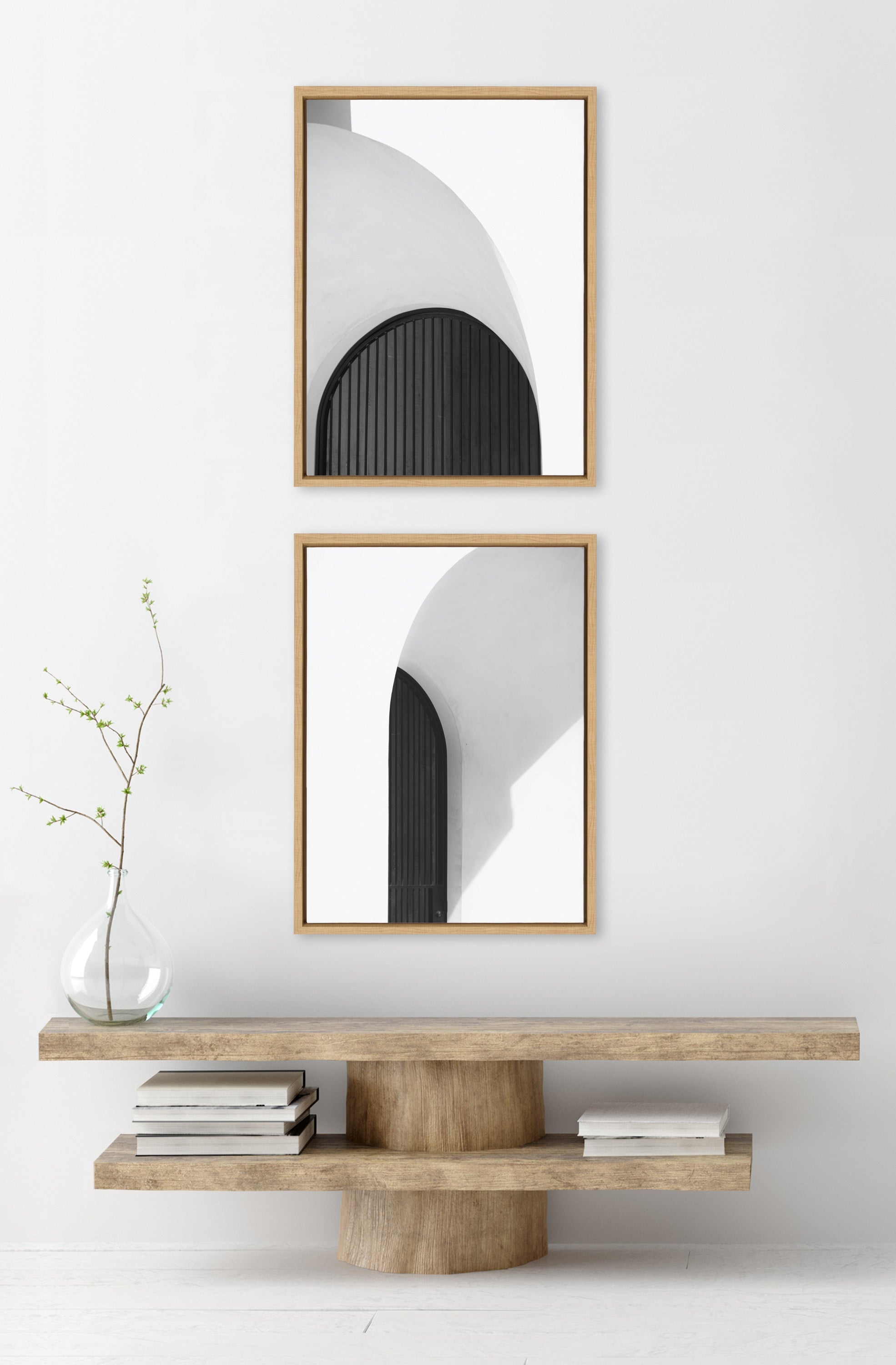 Sylvie Doorway 1 and 2 Framed Canvas Art Set by Alicia Abla