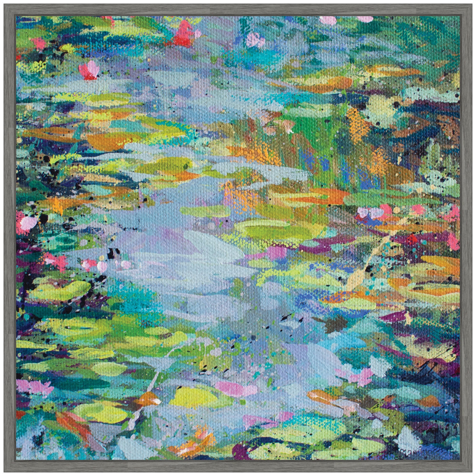 Sylvie Waterlilies at Giverny Framed Canvas by Rachel Christopoulos