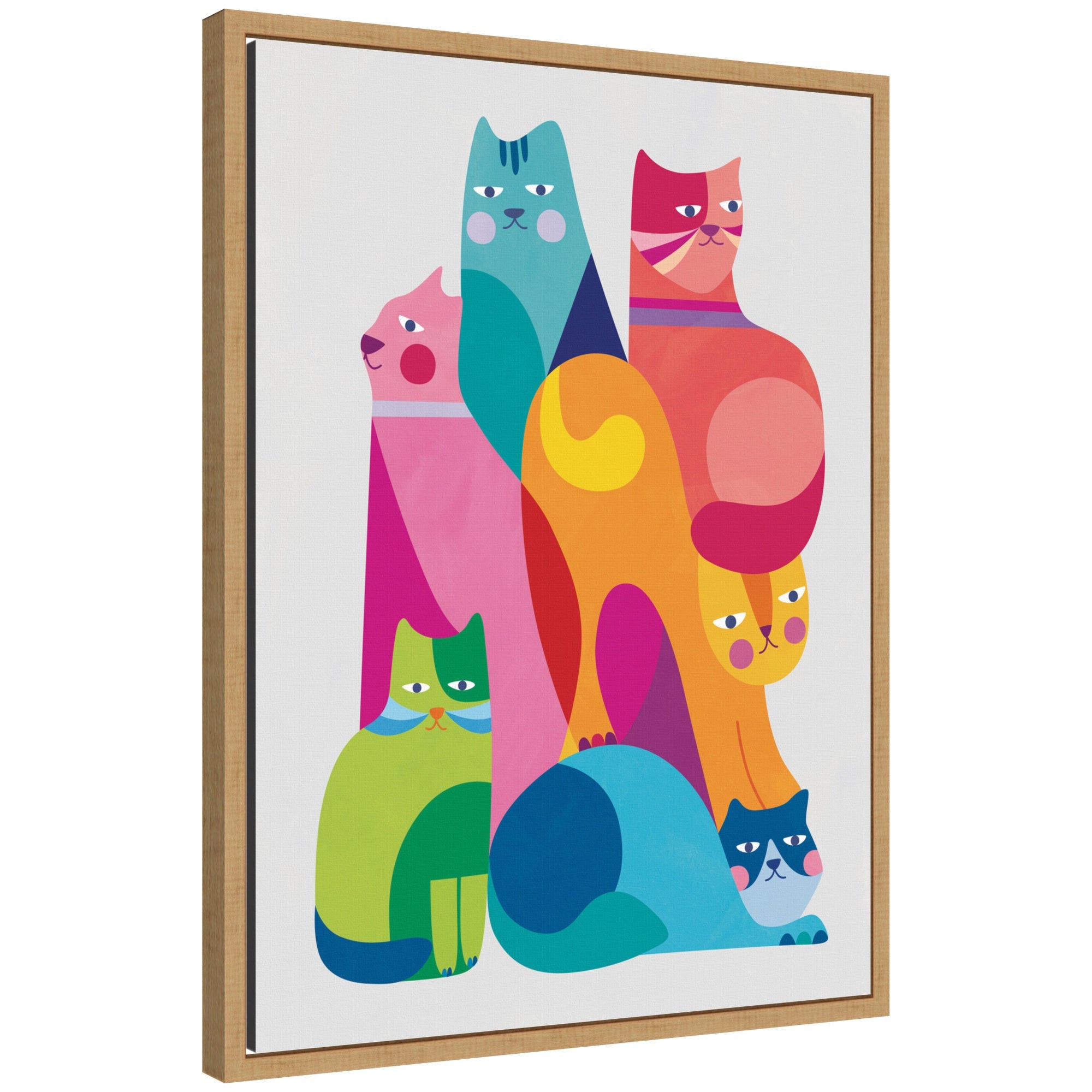 Modern Abstract Cats