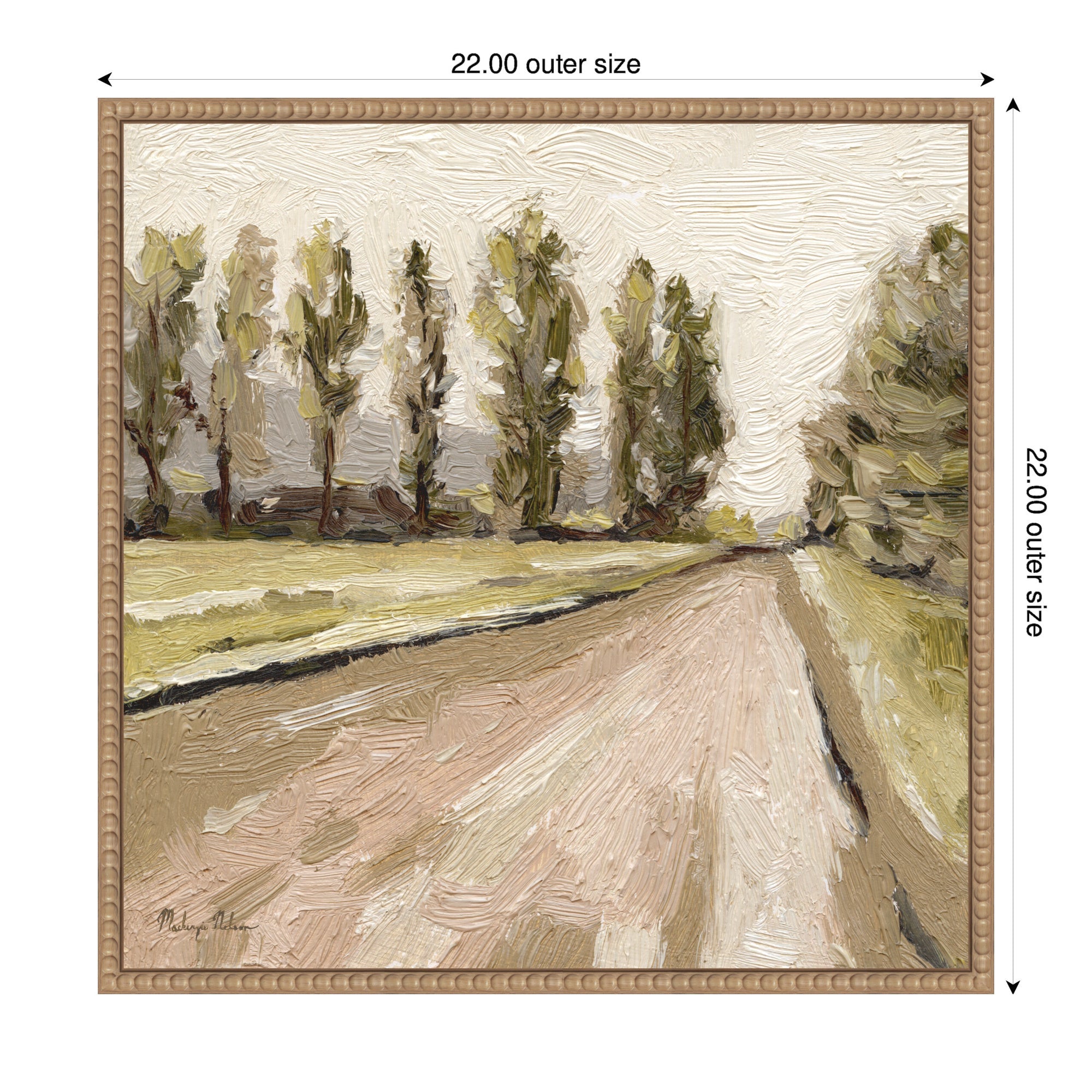 Petit View No 9 by Mackenzie Nelson Framed Canvas Wall Art Print