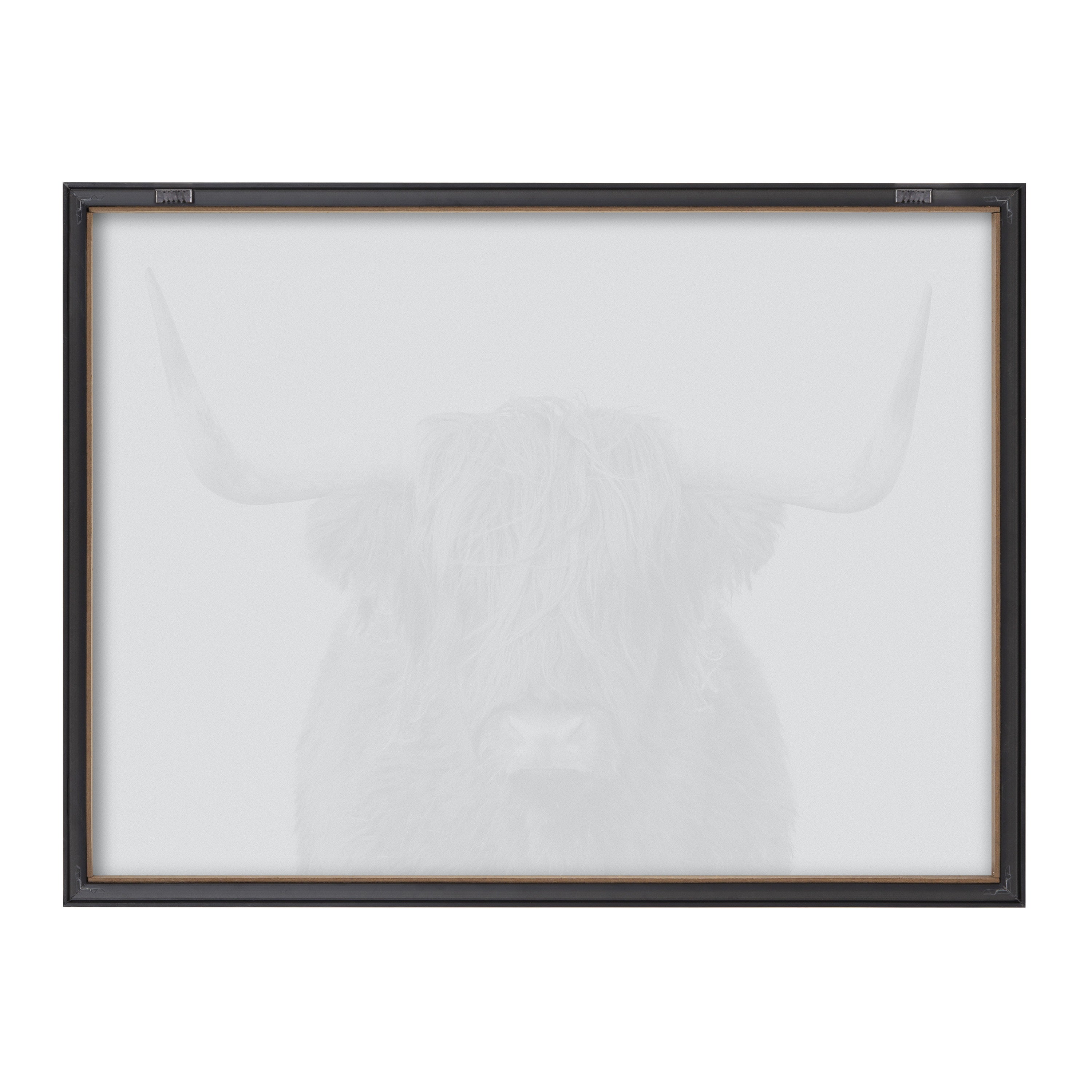 Blake Highland Cow Portrait Framed Printed Art by Amy Peterson Art Studio