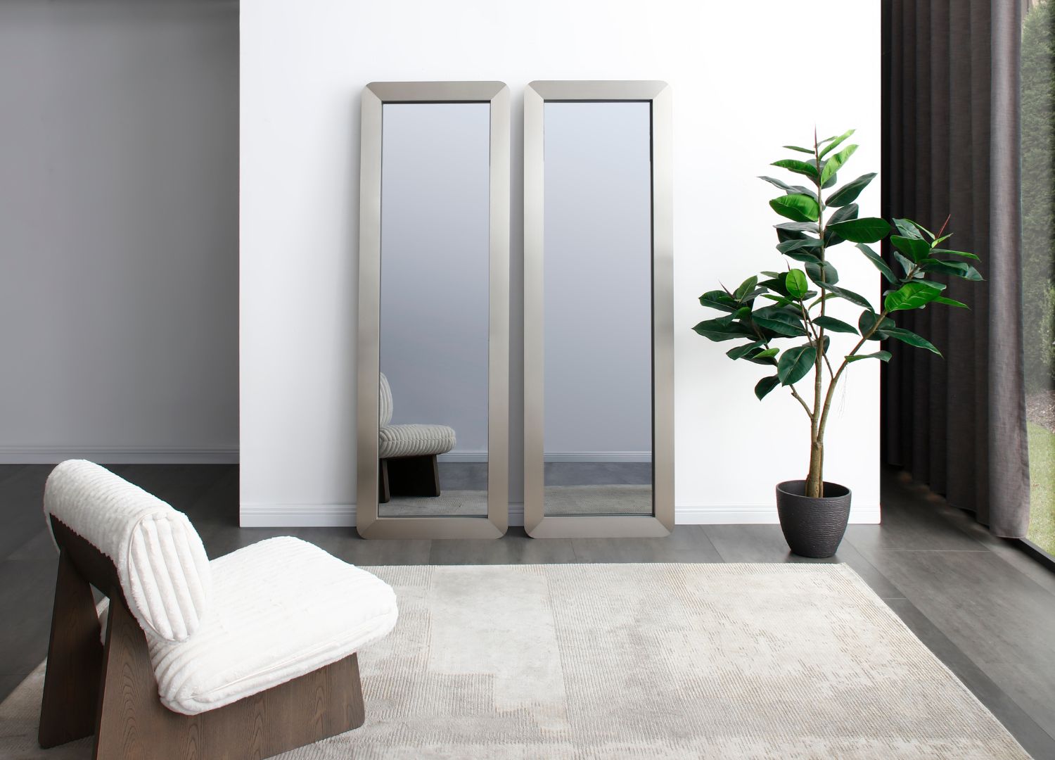 Elena Rectangle Wall Mirror detail image - Resin Society