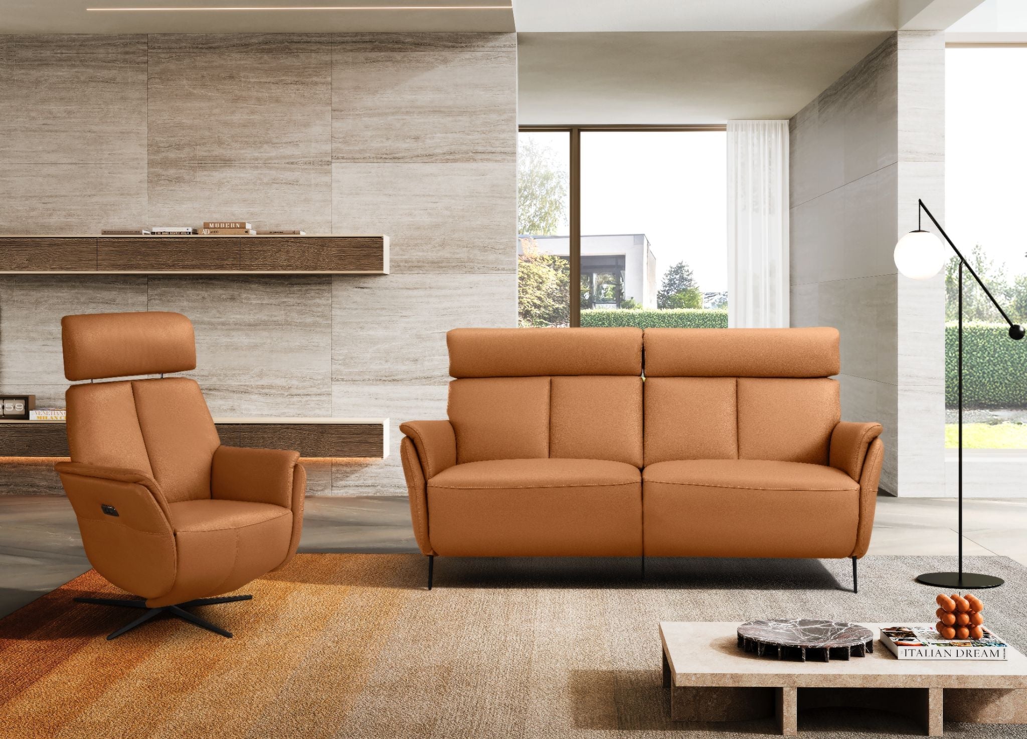 Beverly Recliner Sofa detail image - Resin Society