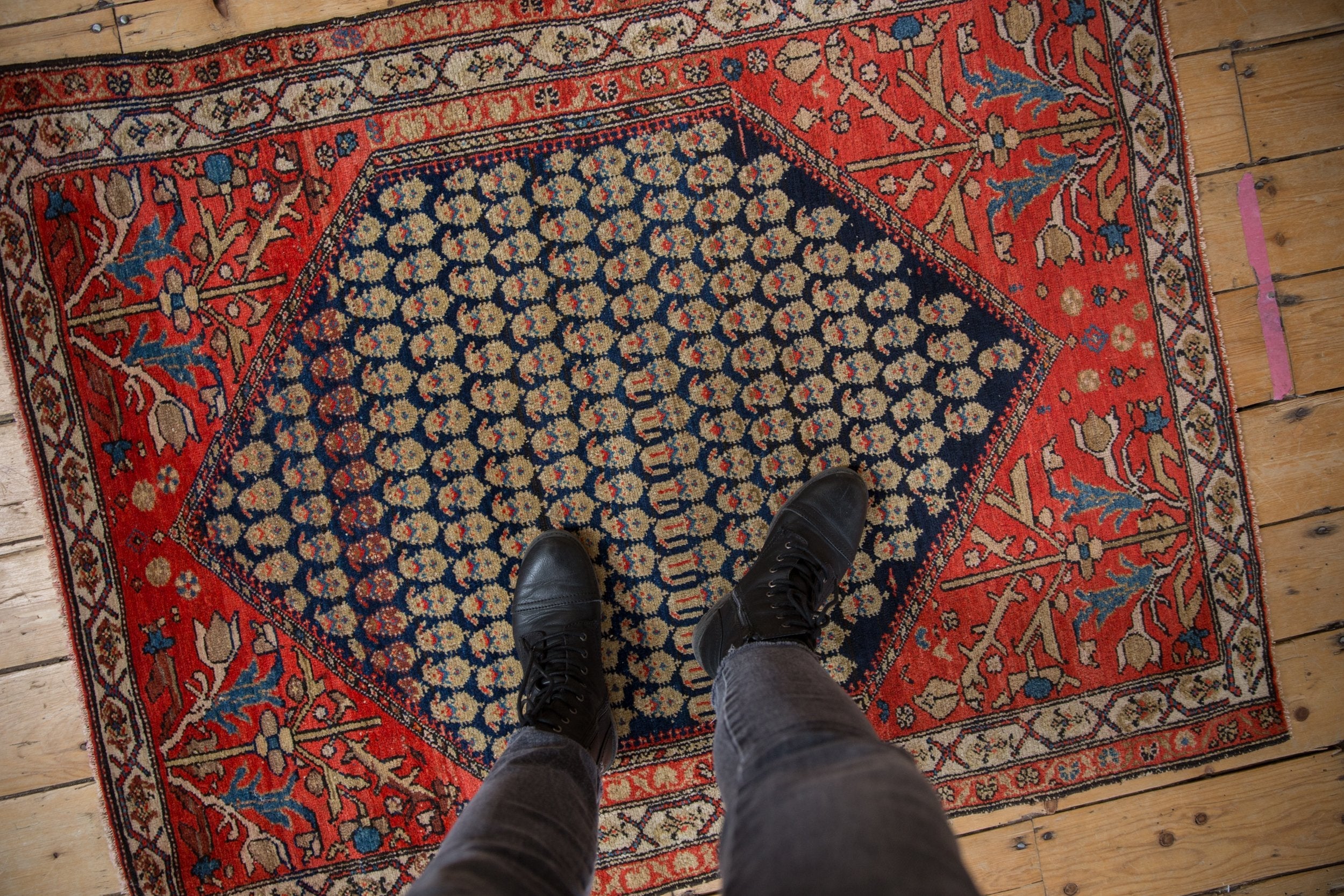 3.5x4.5 Vintage Malayer Square Rug by Old New House® - product image 2 for Resin Society