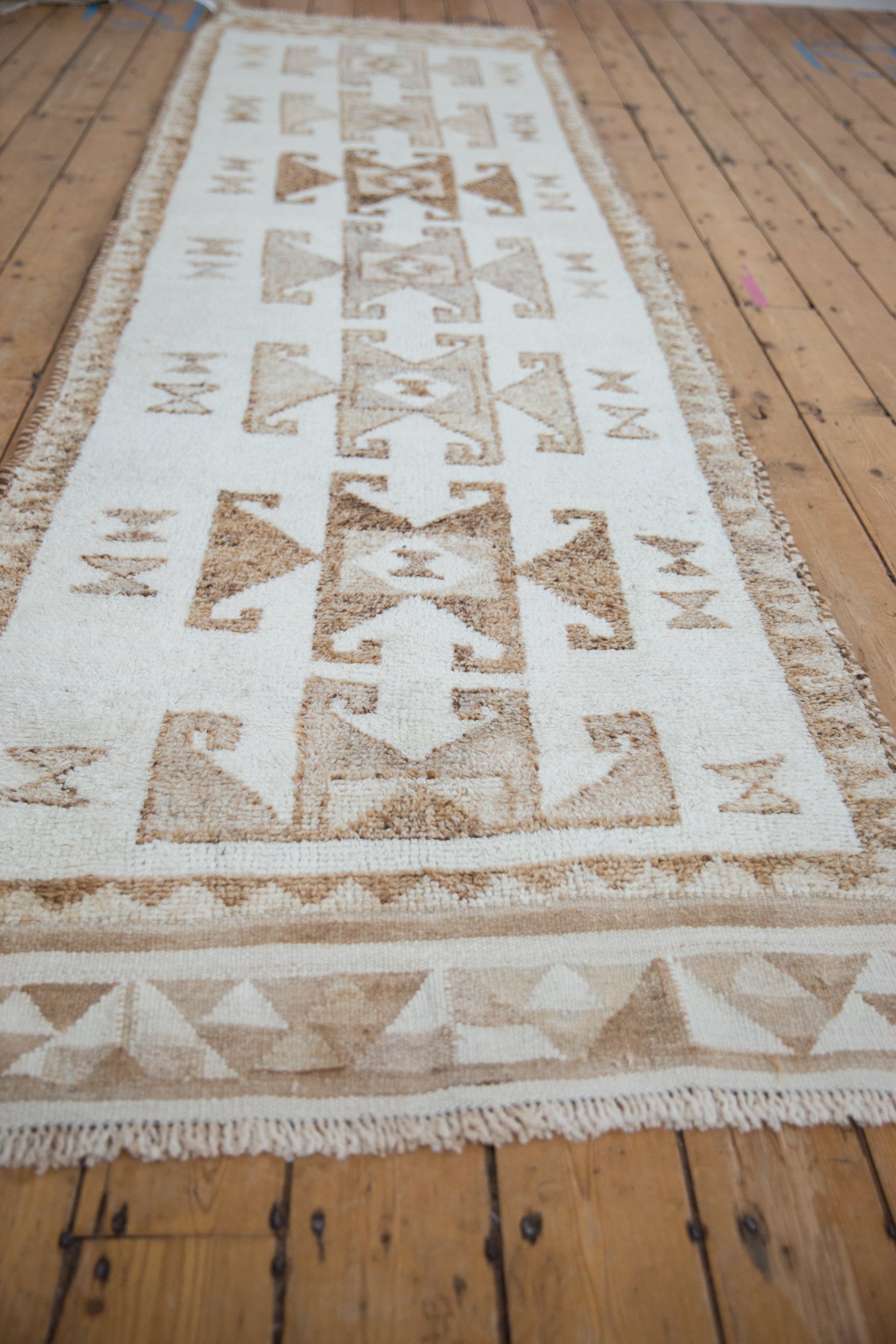 3x11.5 Vintage Distressed Kurd Rug Runner by Old New House® - product image 6 for Resin Society