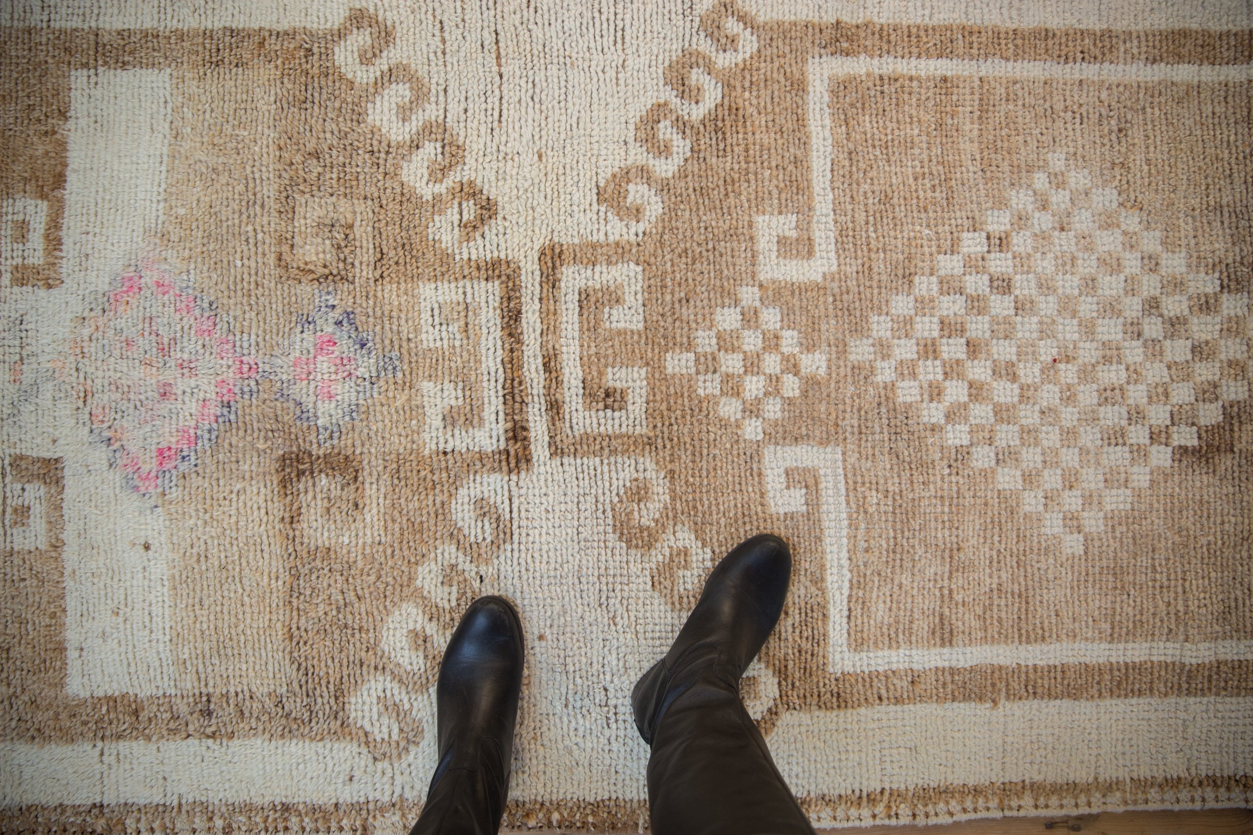 3.5x11 Vintage Distressed Kurd Rug Runner by Old New House® - product image 2 for Resin Society