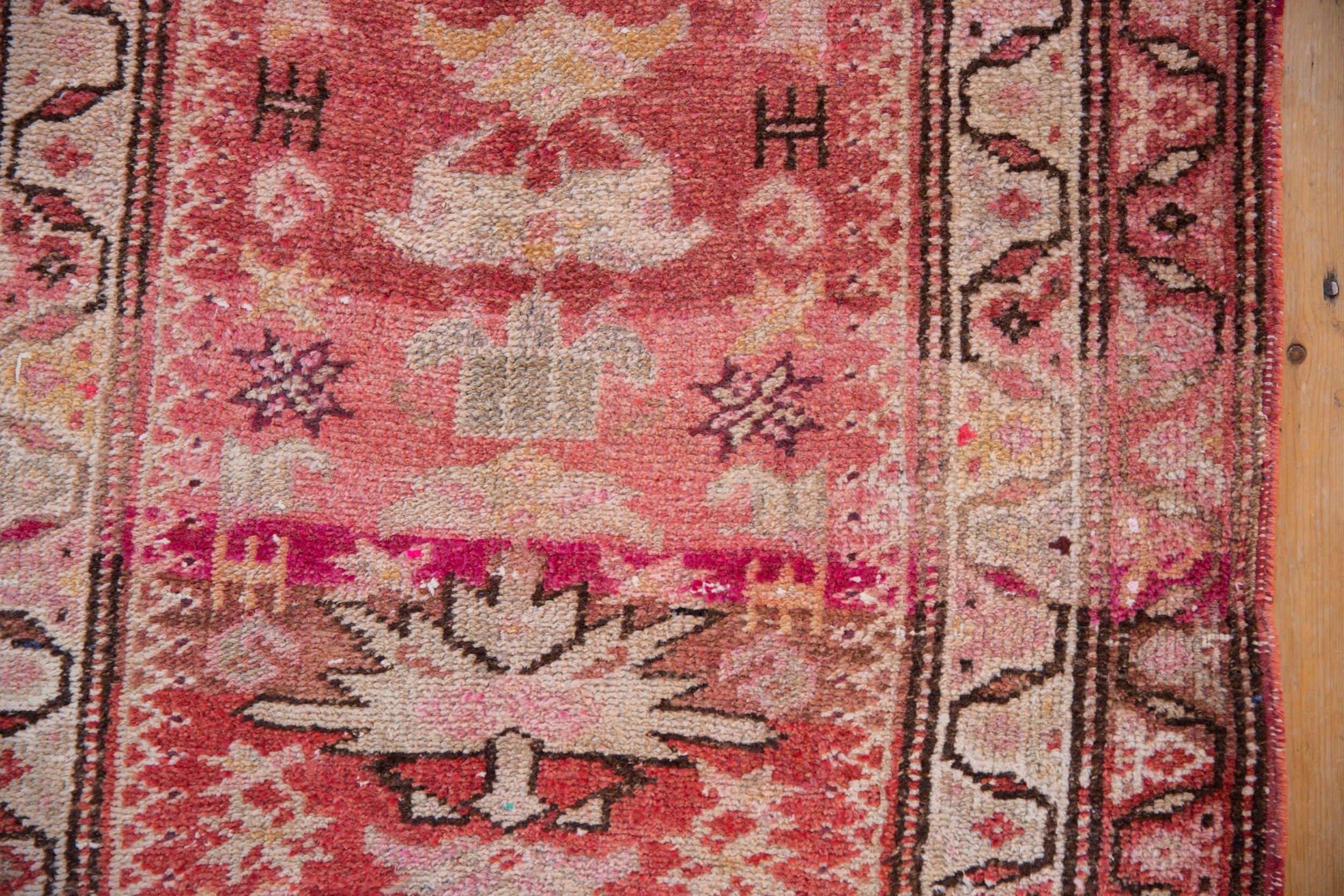 3x13.5 Vintage Distressed Kurd Rug Runner by Old New House® - product image 3 for Resin Society