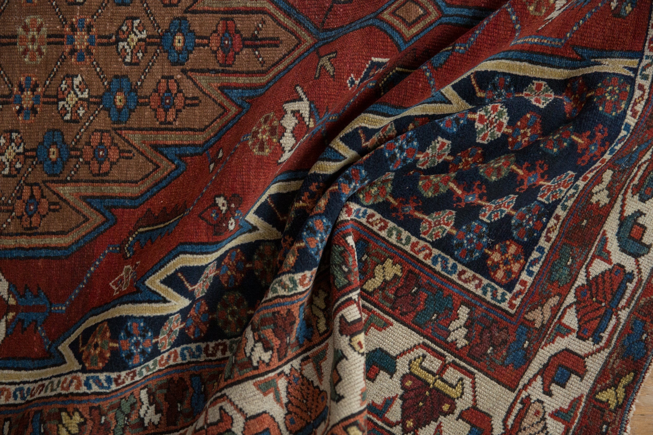 4x6.5 Vintage Fine Hamadan Rug by Old New House® - product image 9 for Resin Society