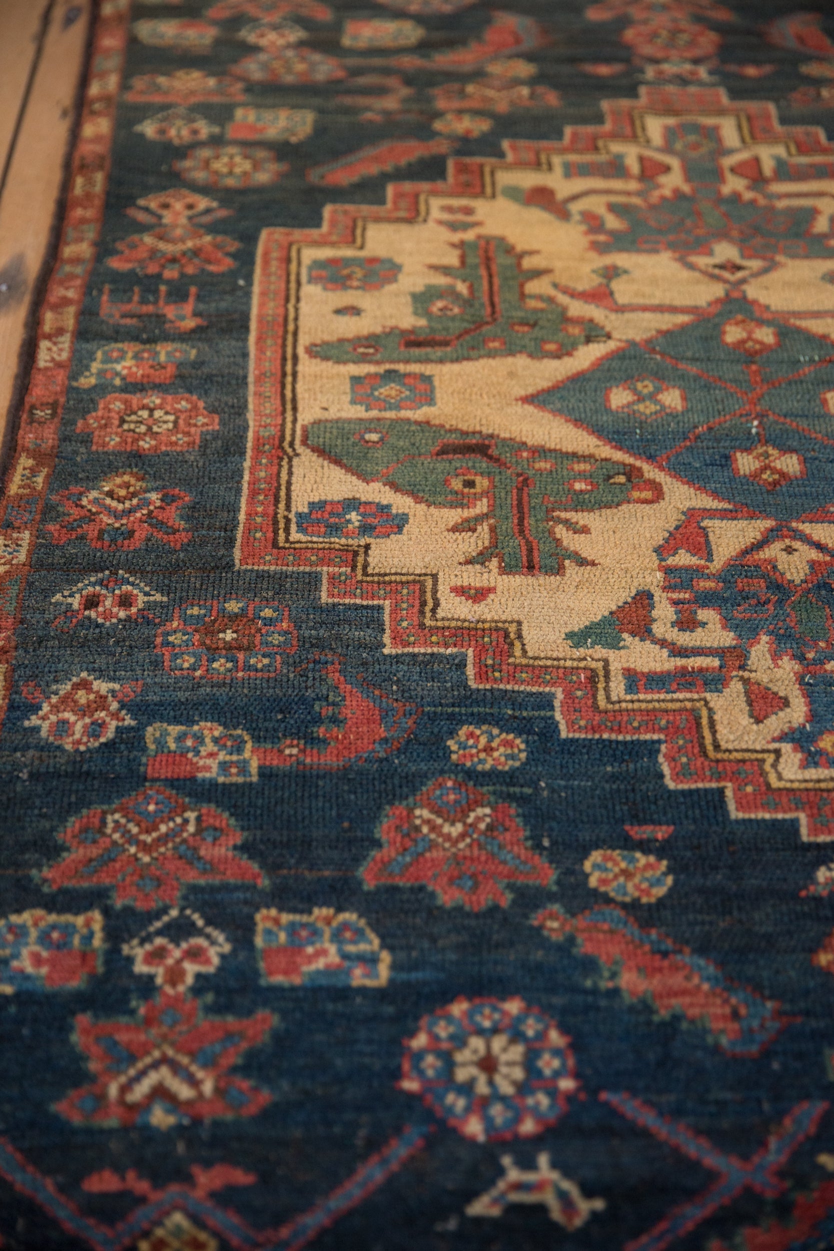 3.5x4.5 Vintage Fine Fragment Borchalou Square Rug by Old New House® - product image 4 for Resin Society