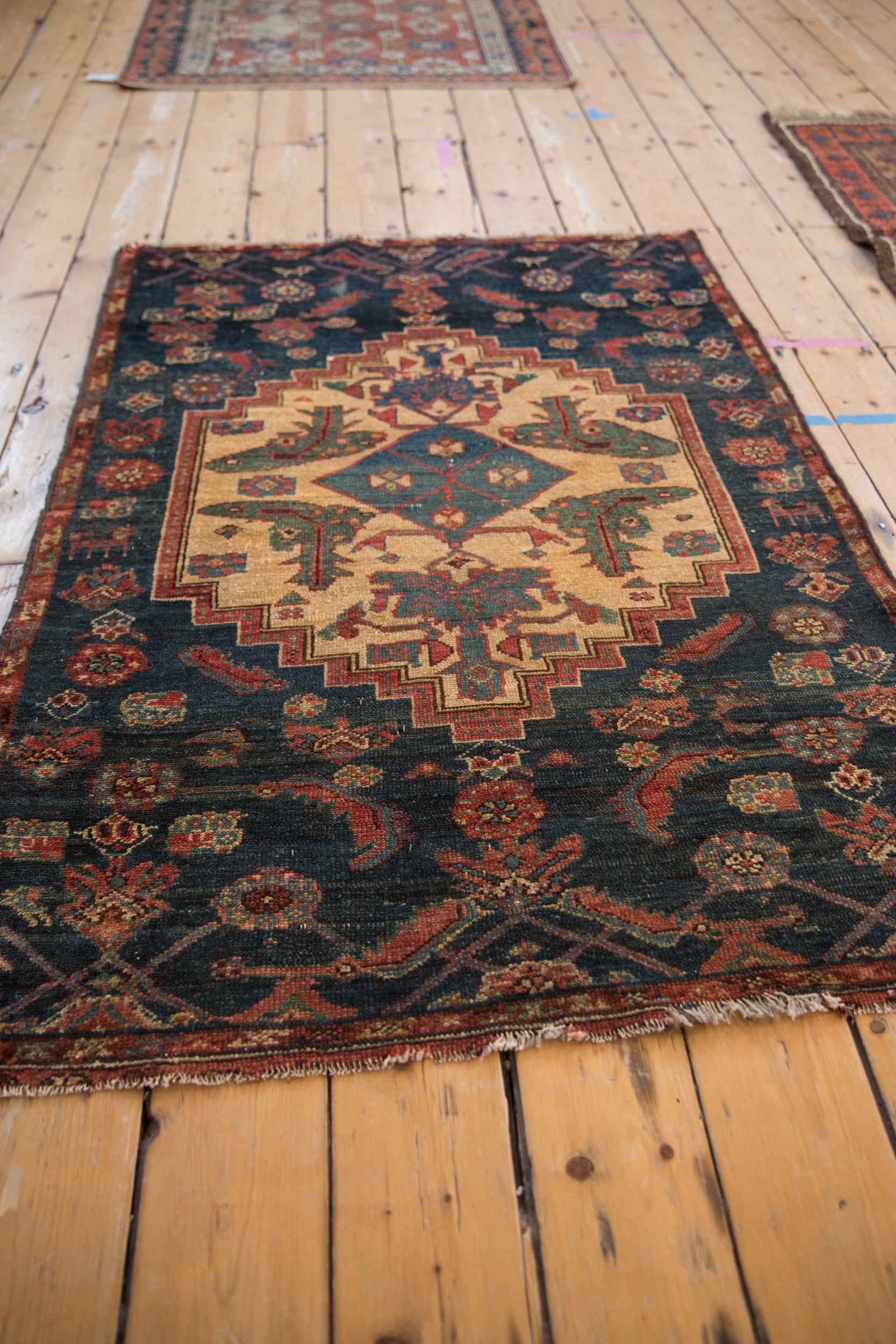 3.5x4.5 Vintage Fine Fragment Borchalou Square Rug by Old New House® - product image 6 for Resin Society
