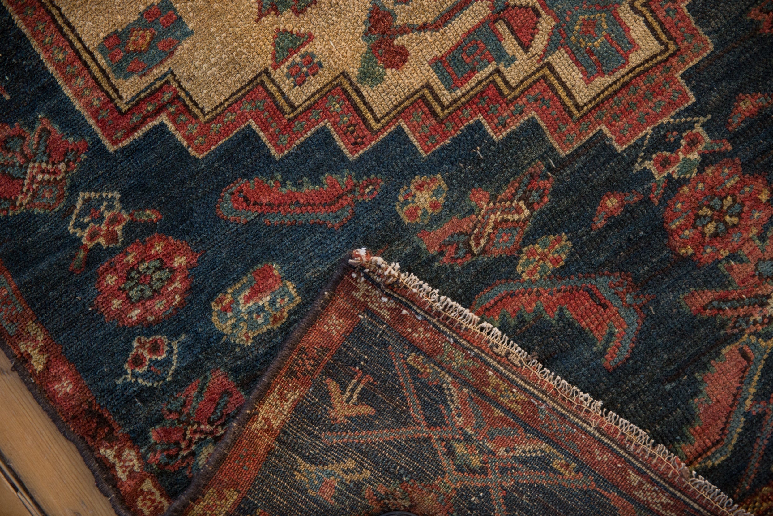 3.5x4.5 Vintage Fine Fragment Borchalou Square Rug by Old New House® - product image 9 for Resin Society