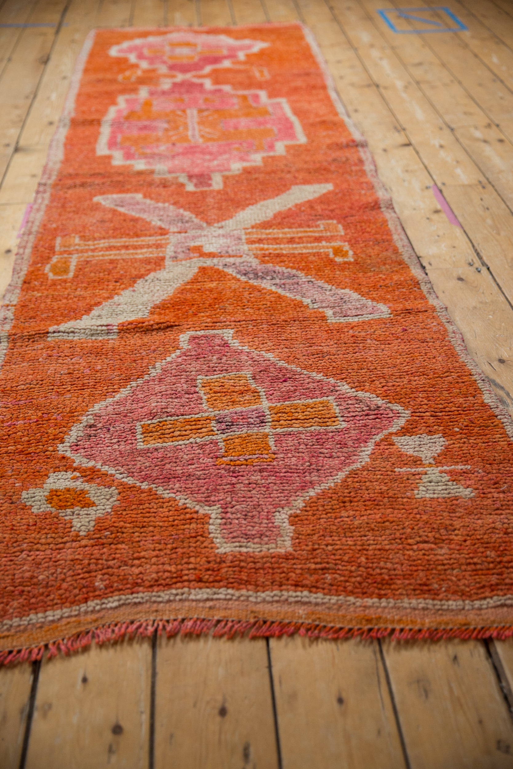 3x9.5 Vintage Distressed Kurd Rug Runner by Old New House® - product image 5 for Resin Society